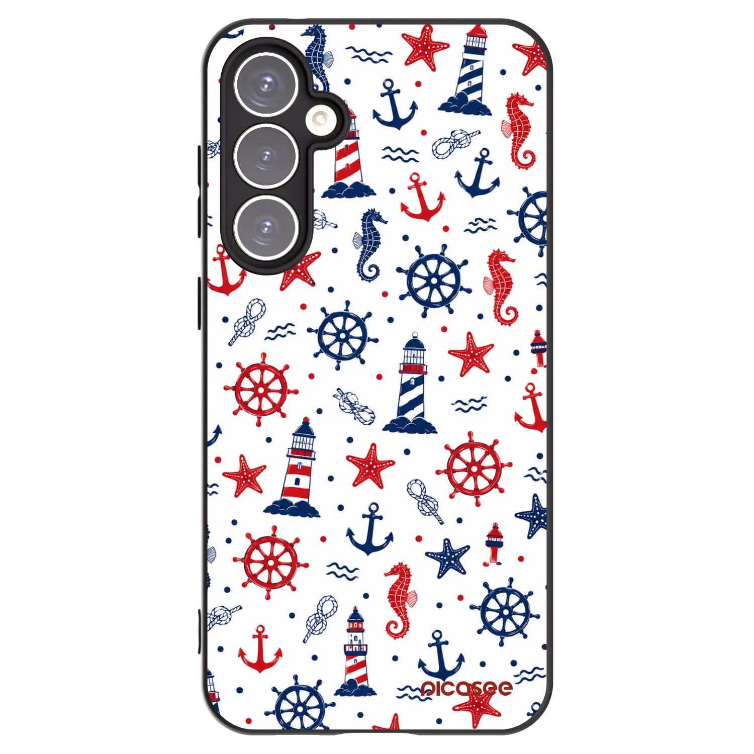 Picasee Μαύρη θήκη σιλικόνης για Samsung Galaxy S23 FE S711B - Sailor Vibes