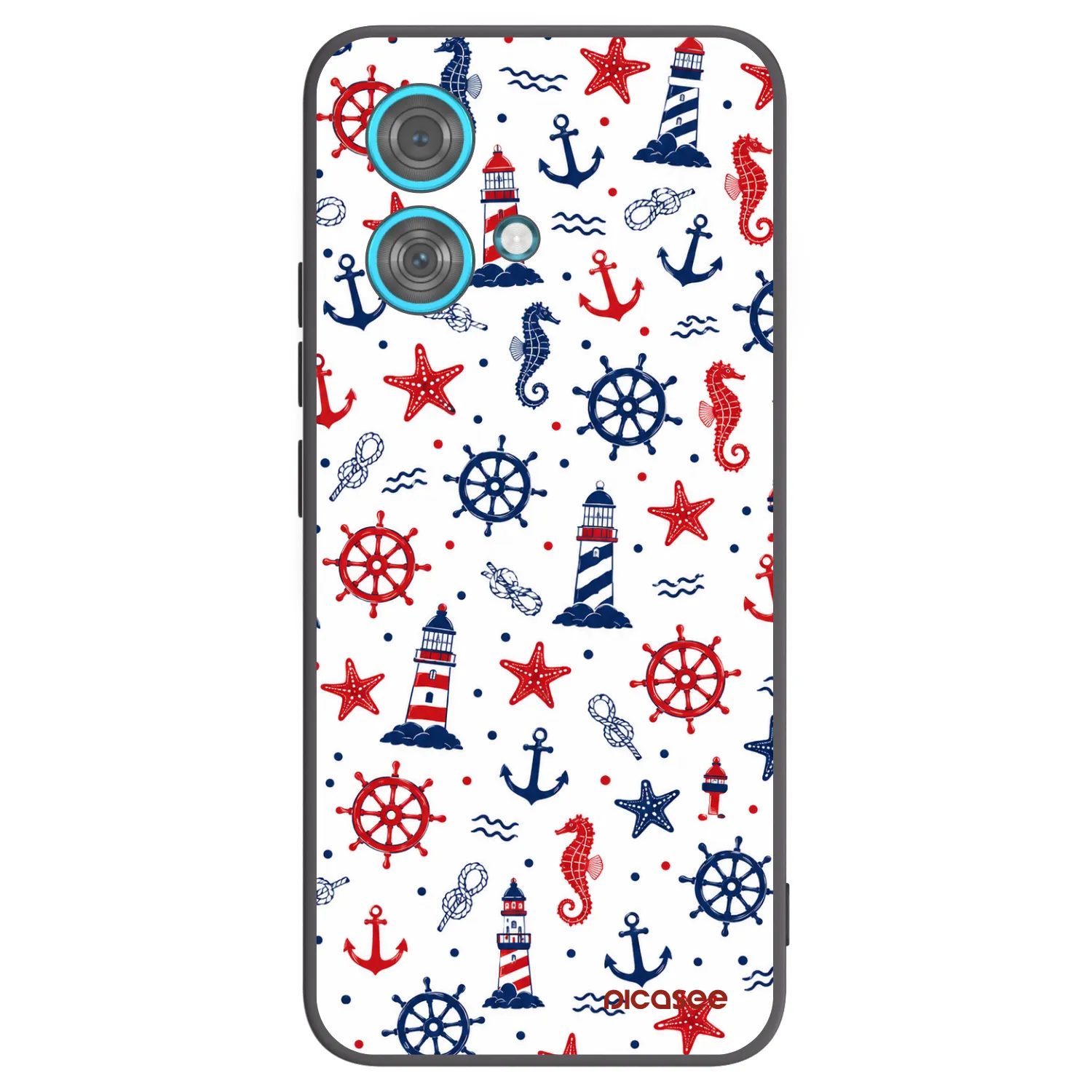 Picasee Μαύρη θήκη σιλικόνης για Motorola Edge 40 Neo - Sailor Vibes