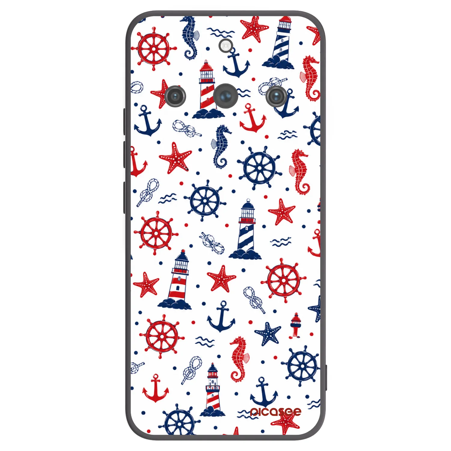 Picasee Μαύρη θήκη σιλικόνης για Realme 11 Pro+ - Sailor Vibes