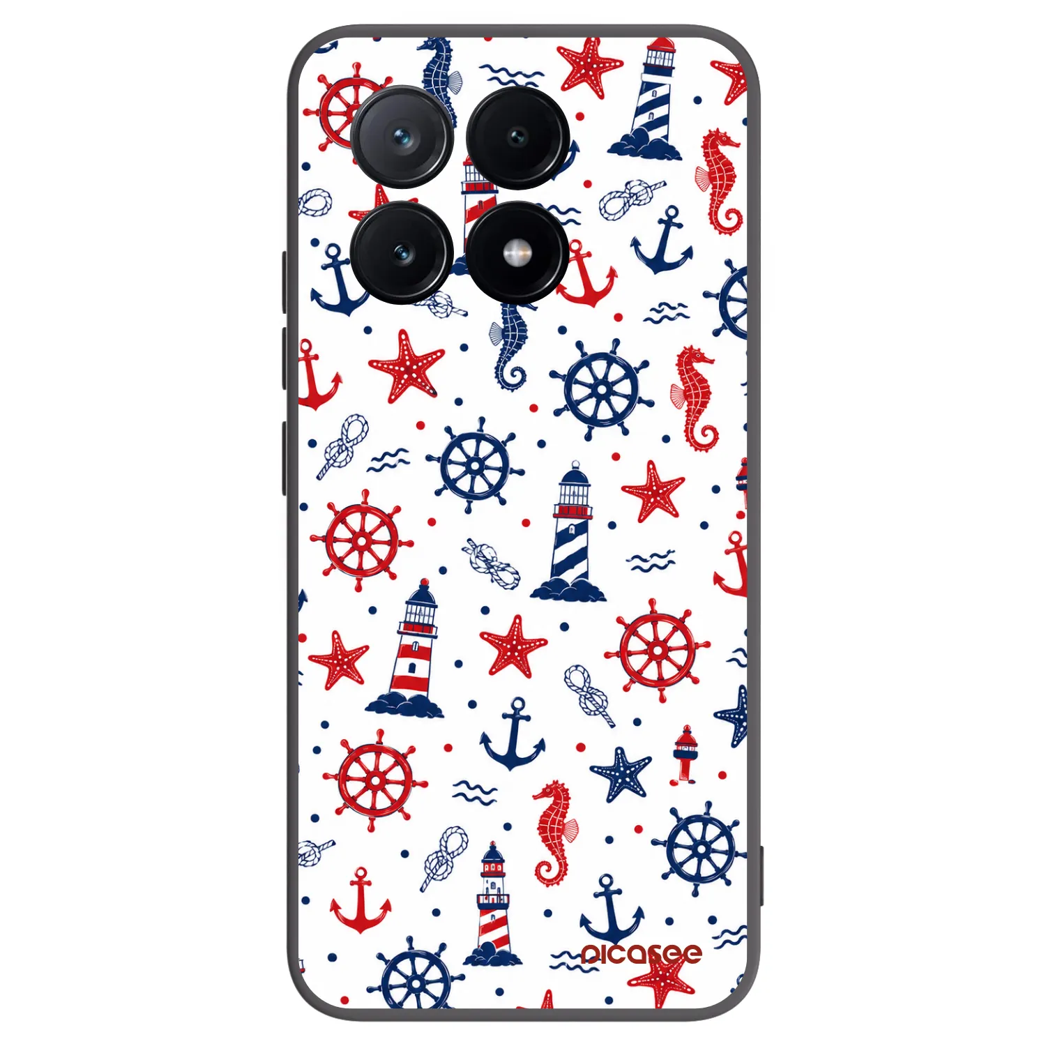 Picasee Μαύρη θήκη σιλικόνης για Xiaomi Poco X6 Pro - Sailor Vibes