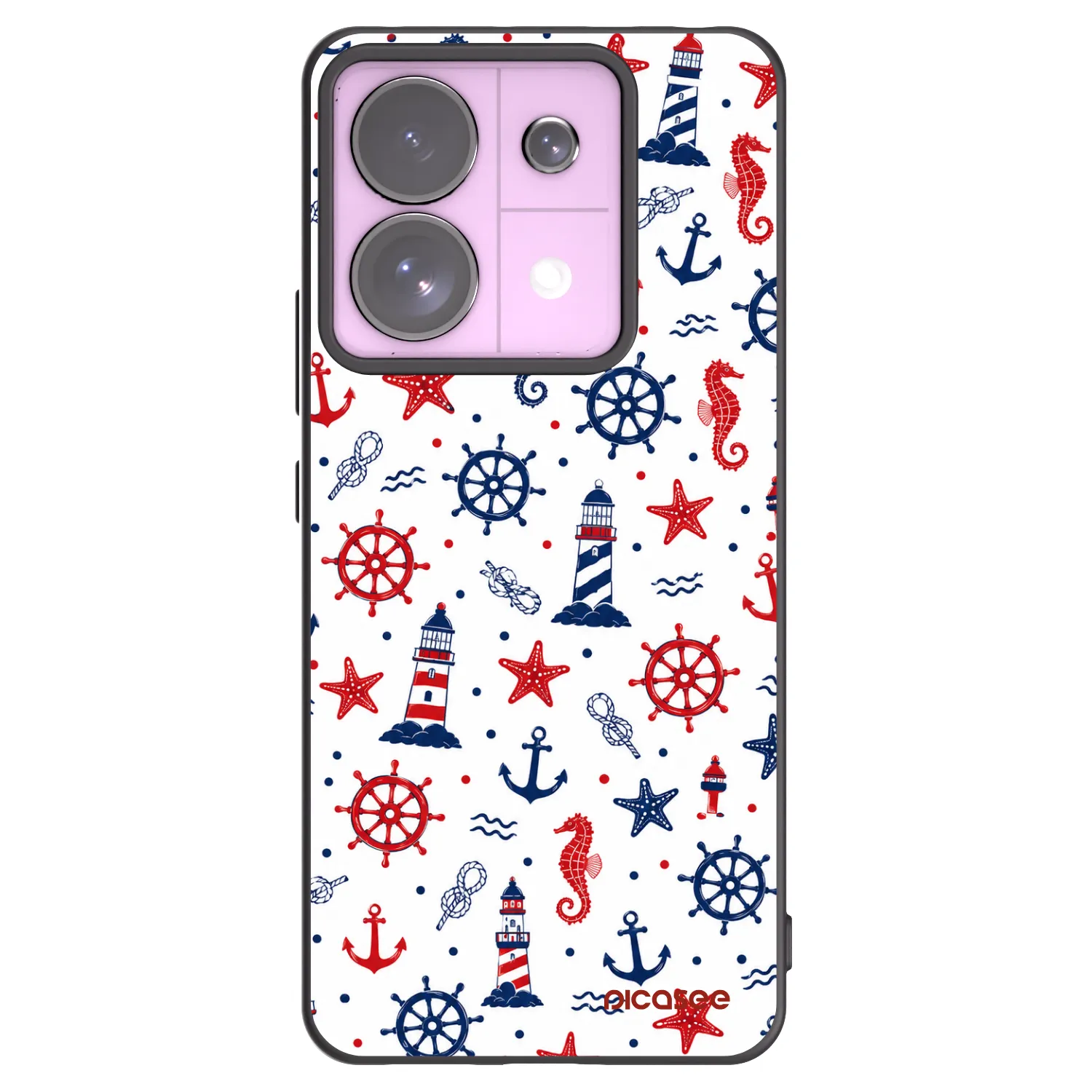 Picasee Μαύρη θήκη σιλικόνης για Xiaomi Redmi Note 13 Pro 5G - Sailor Vibes