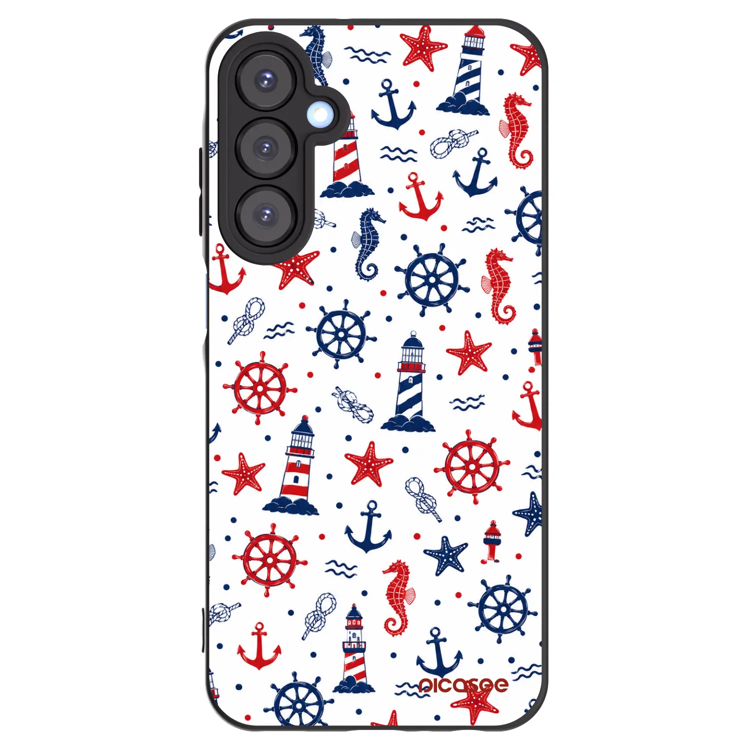 Picasee Μαύρη θήκη σιλικόνης για Samsung Galaxy A25 A256B 5G - Sailor Vibes