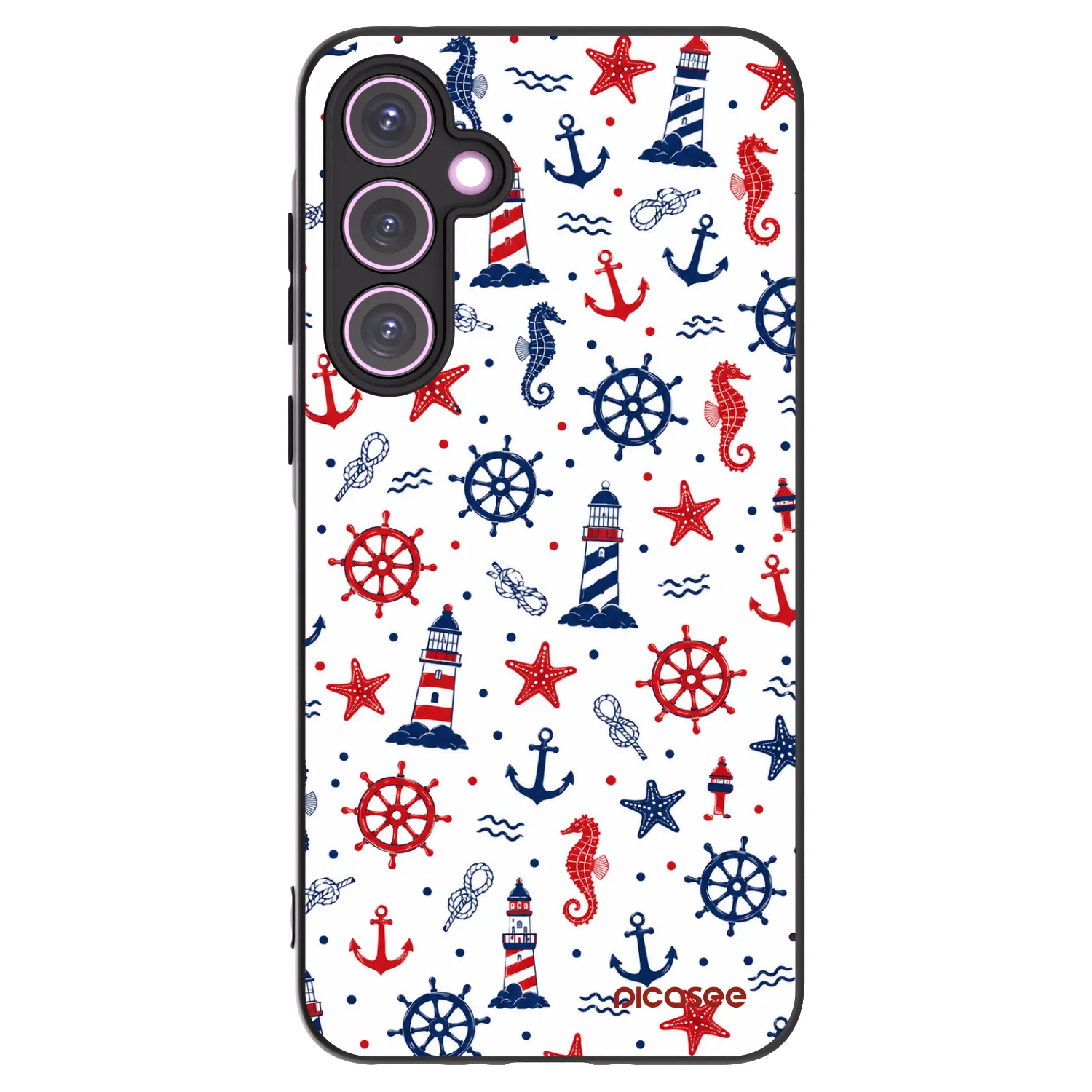 Picasee Μαύρη θήκη σιλικόνης για Samsung Galaxy A35 5G A356B - Sailor Vibes