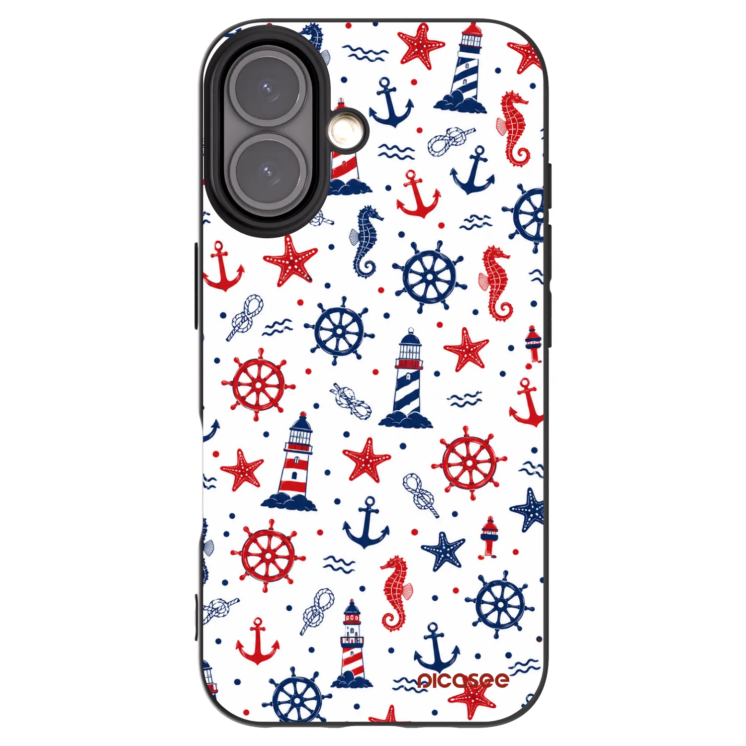 Picasee Μαύρη θήκη σιλικόνης για Apple iPhone 16 - Sailor Vibes