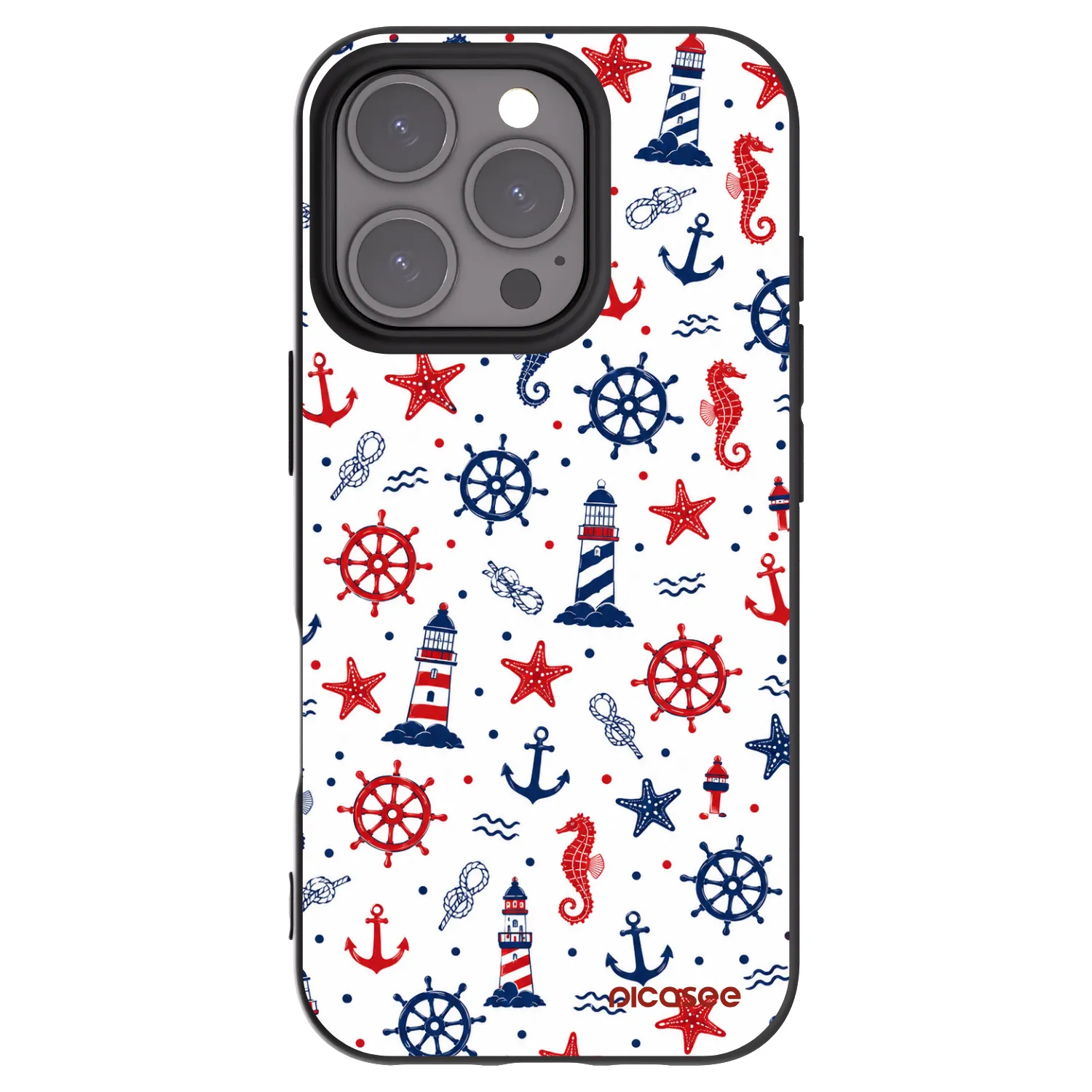 Picasee Μαύρη θήκη σιλικόνης για Apple iPhone 16 Pro - Sailor Vibes