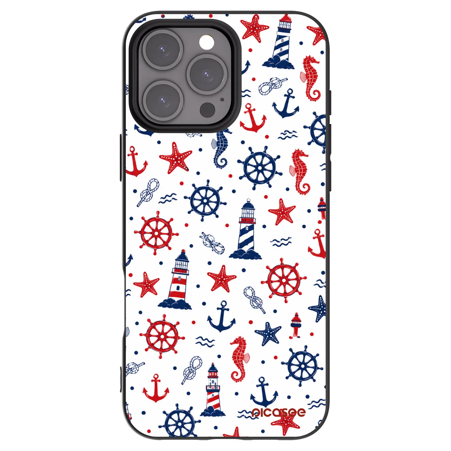 Picasee Μαύρη θήκη σιλικόνης για Apple iPhone 16 Pro Max - Sailor Vibes