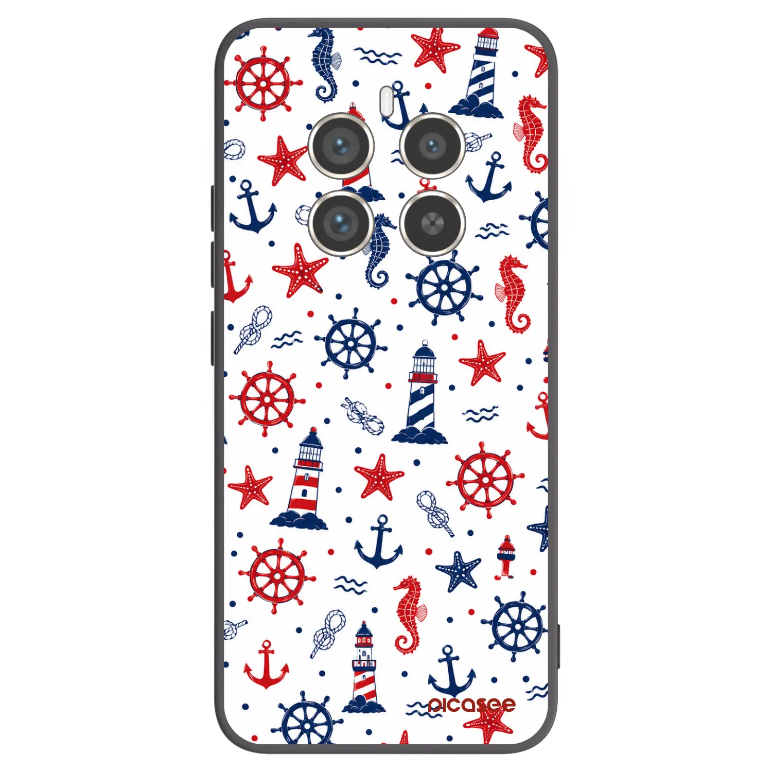 Picasee Μαύρη θήκη σιλικόνης για Realme 12 Pro 5G - Sailor Vibes