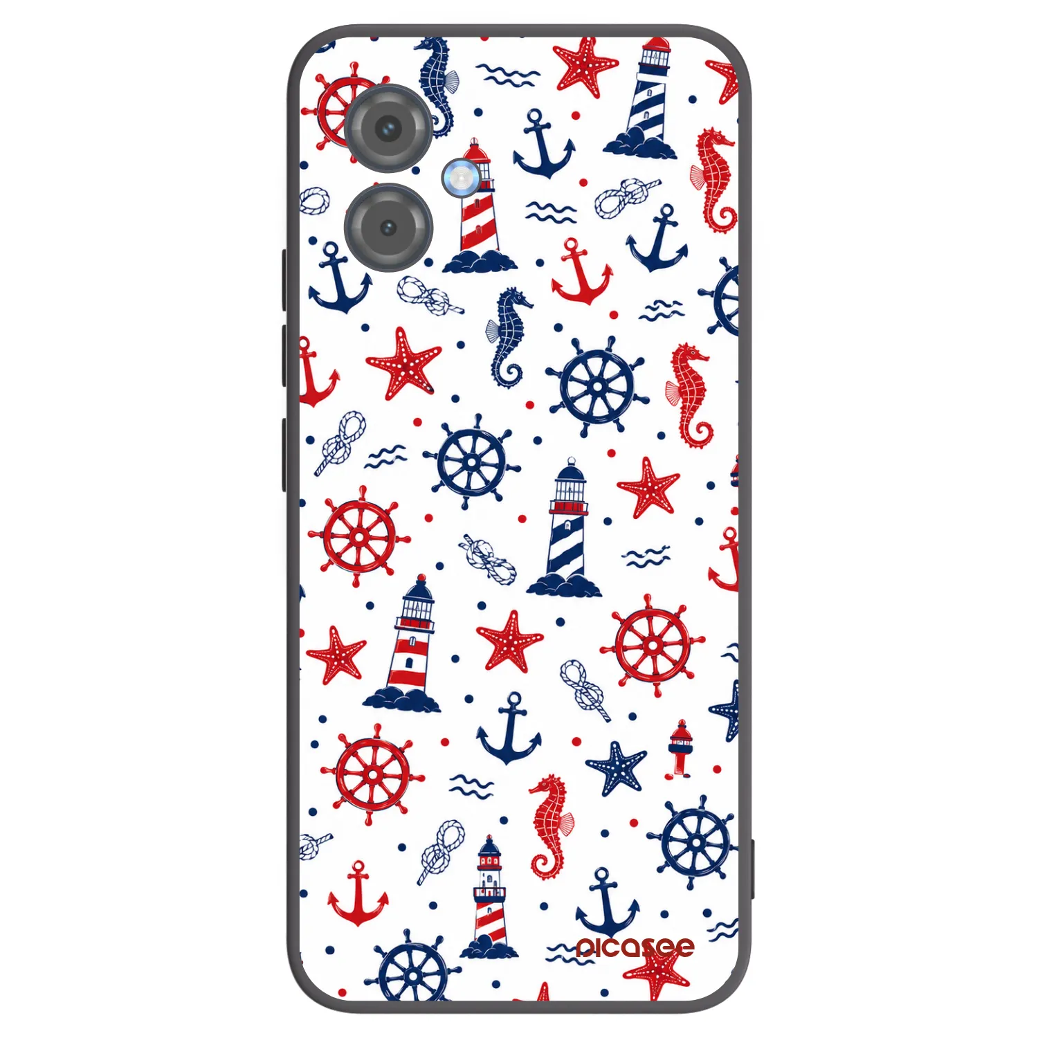 Picasee Μαύρη θήκη σιλικόνης για Motorola Moto G14 - Sailor Vibes