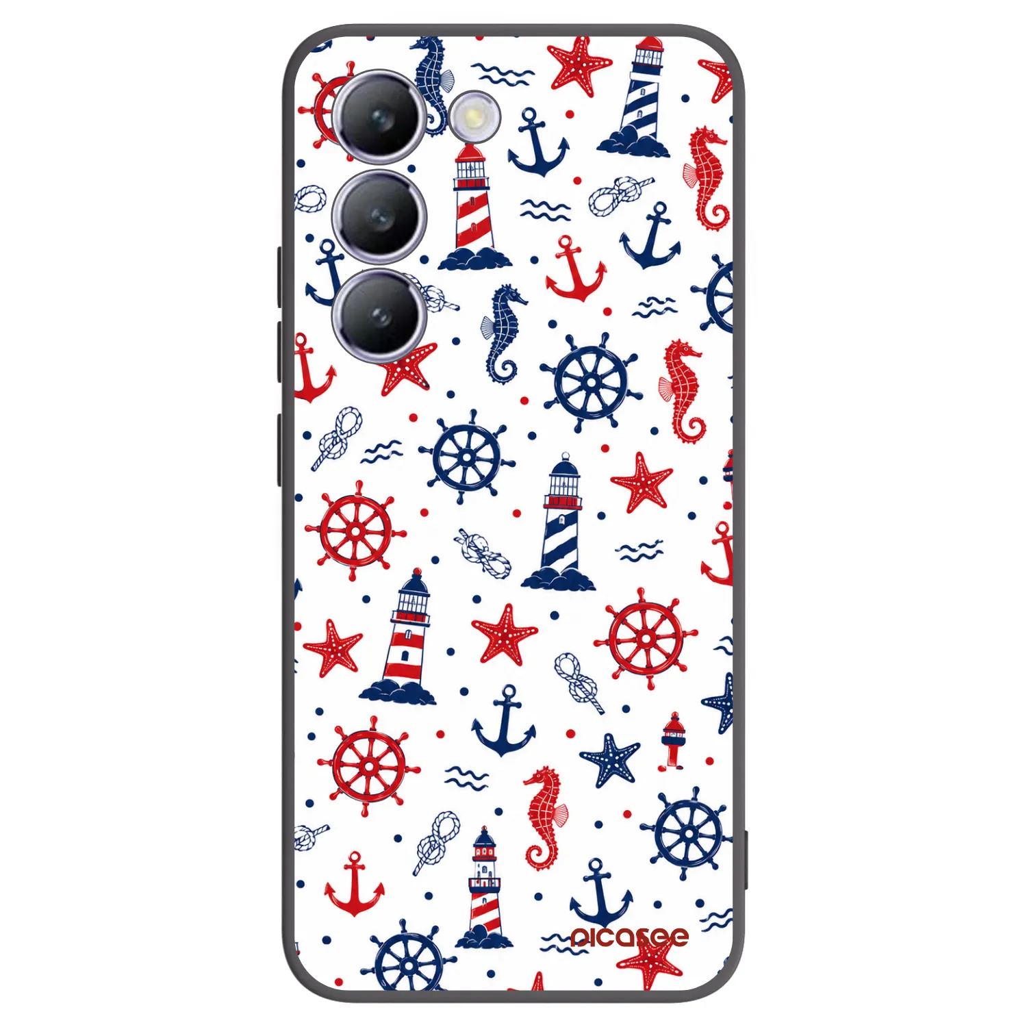 Picasee Μαύρη θήκη σιλικόνης για Vivo V40 SE 5G - Sailor Vibes