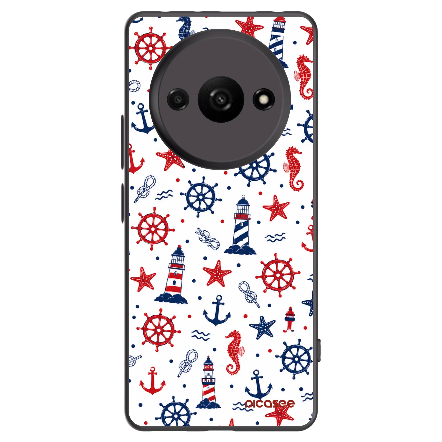 Picasee Μαύρη θήκη σιλικόνης για Xiaomi Redmi A3 - Sailor Vibes