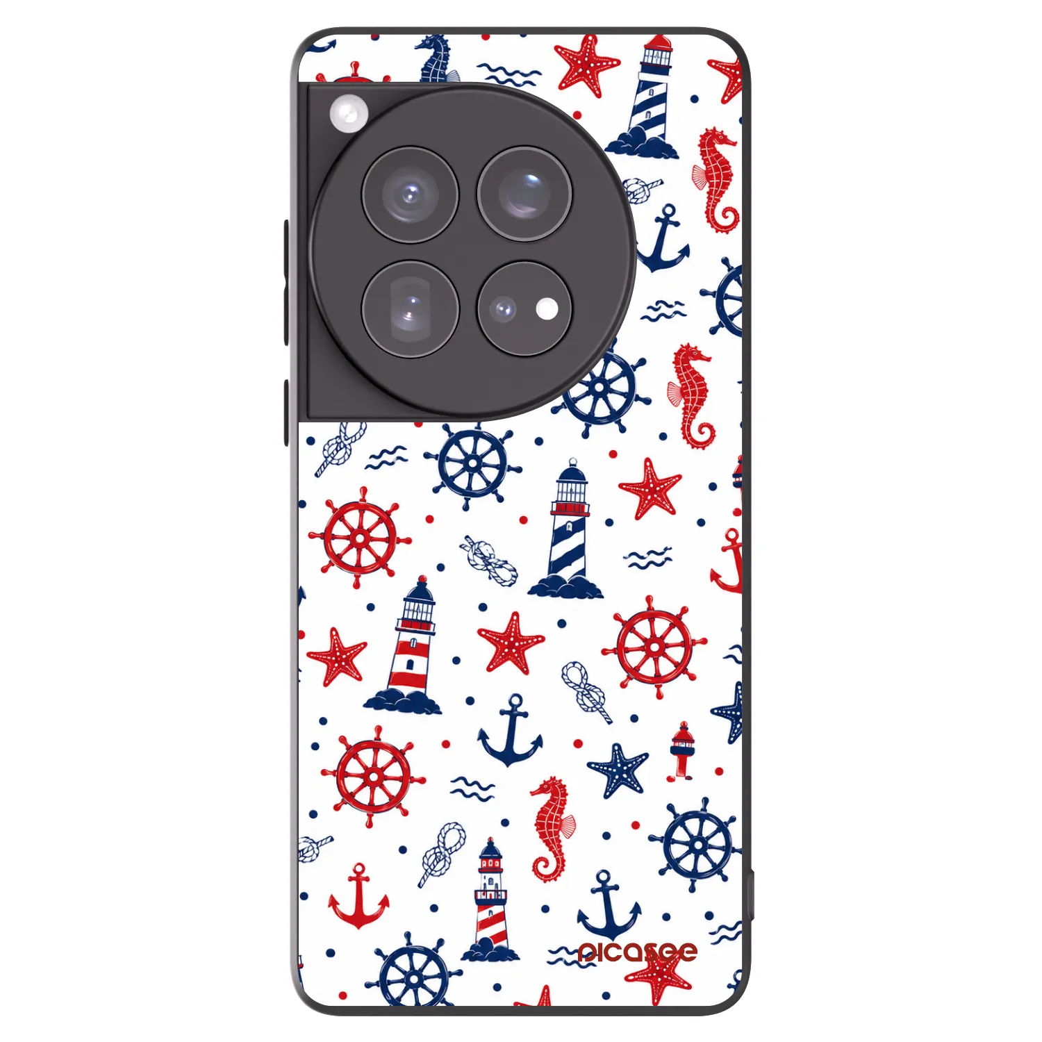 Picasee Μαύρη θήκη σιλικόνης για OnePlus 12 5G - Sailor Vibes