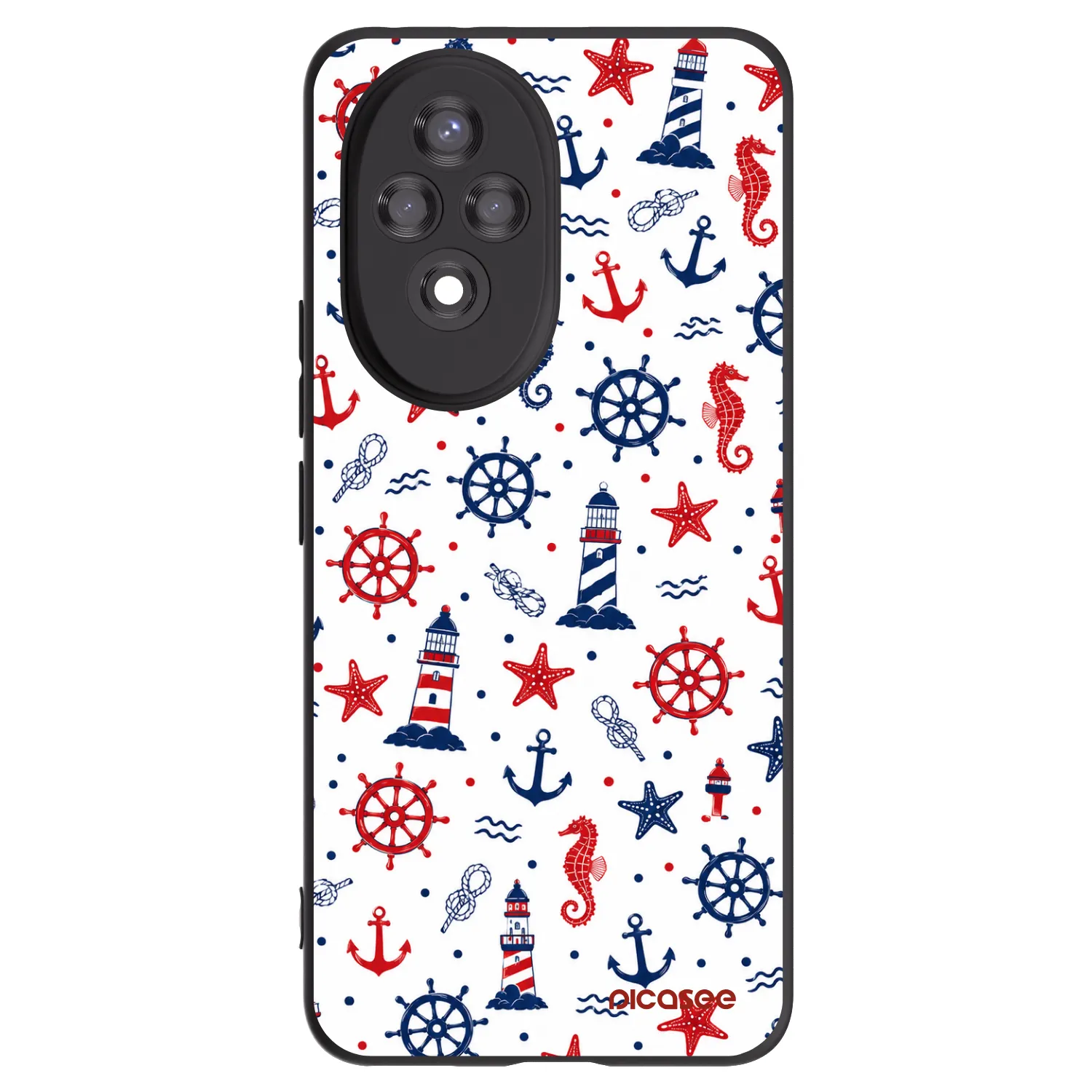 Picasee Μαύρη θήκη σιλικόνης για Honor 200 Pro 5G - Sailor Vibes