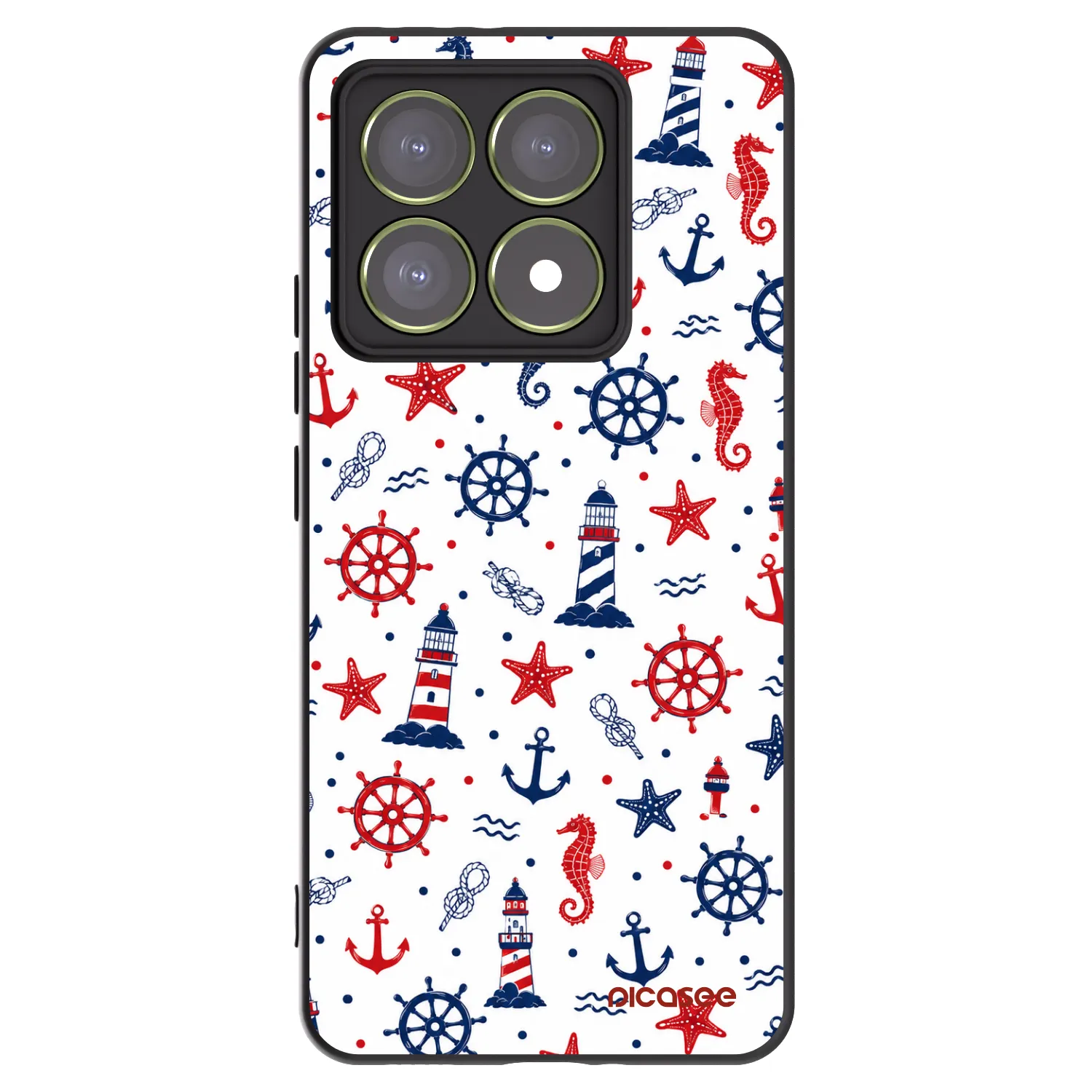 Picasee Μαύρη θήκη σιλικόνης για Xiaomi 14T - Sailor Vibes