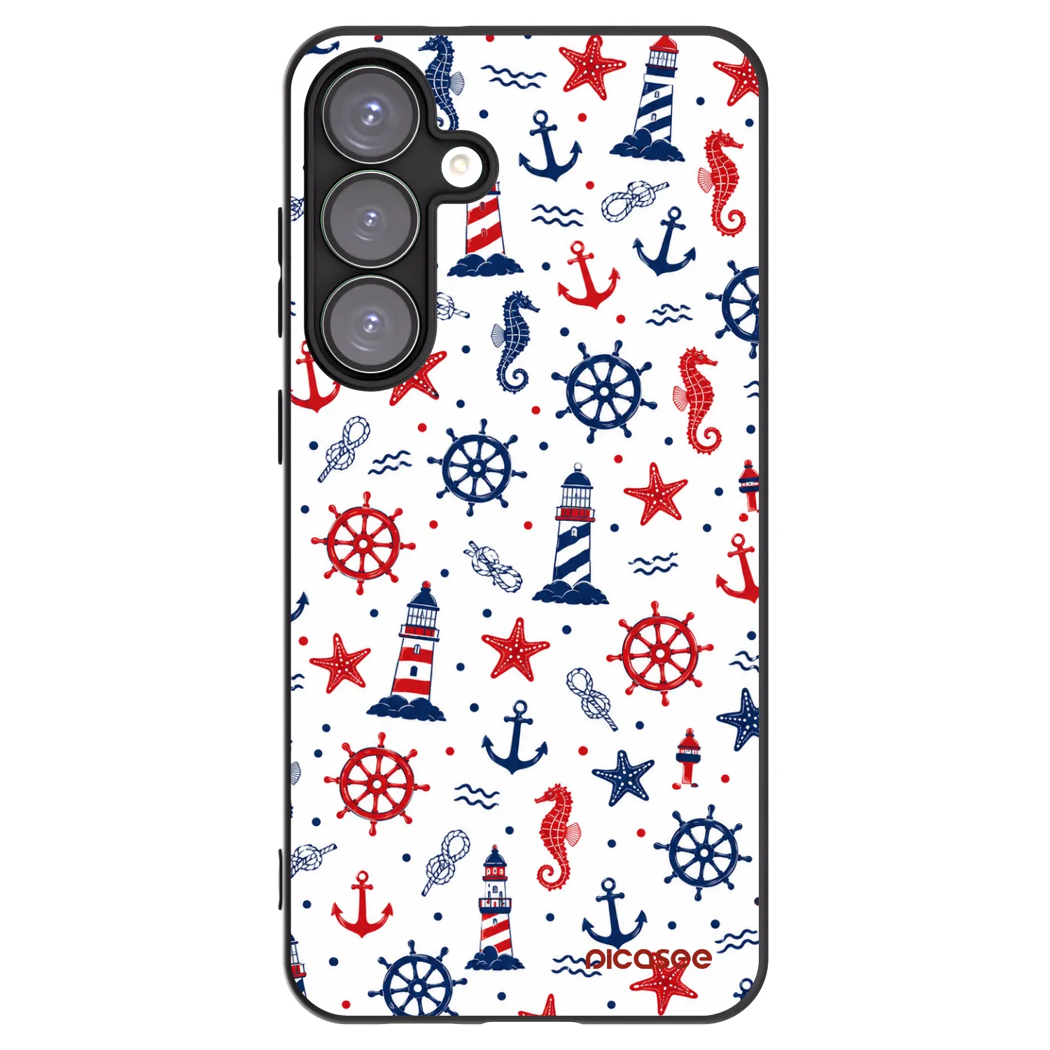 Picasee Μαύρη θήκη σιλικόνης για Samsung Galaxy S25+ 5G - Sailor Vibes