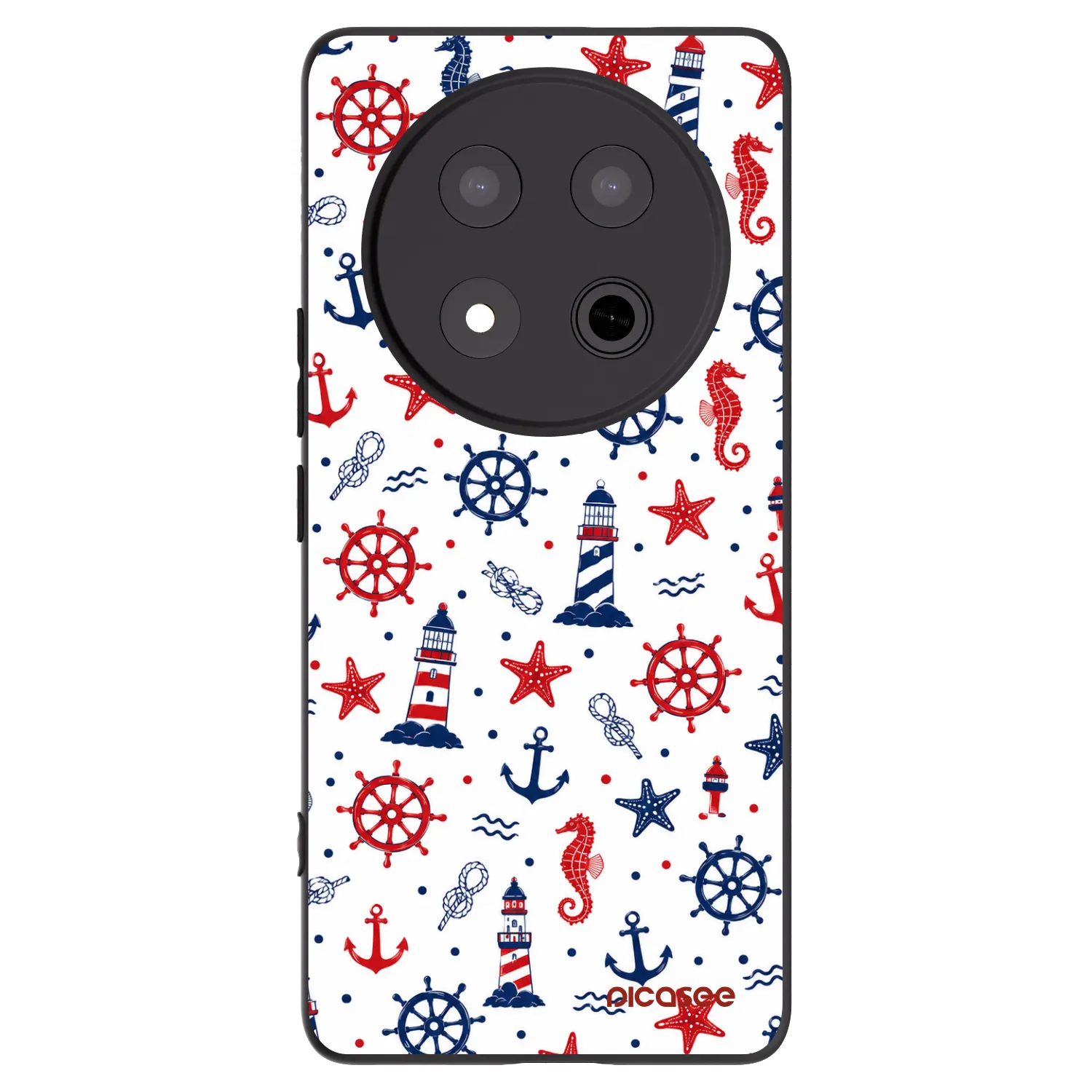 Picasee Μαύρη θήκη σιλικόνης για Honor Magic7 Lite 5G - Sailor Vibes