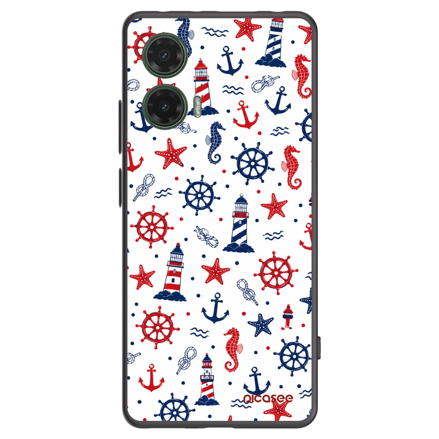 Picasee Μαύρη θήκη σιλικόνης για Motorola Moto G35 5G - Sailor Vibes