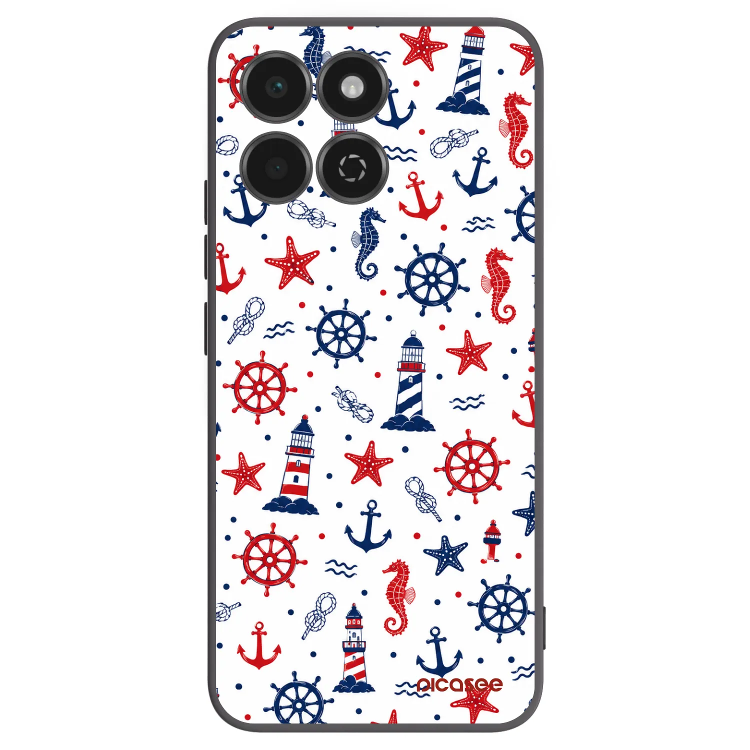Picasee Μαύρη θήκη σιλικόνης για Honor 200 Smart 5G - Sailor Vibes