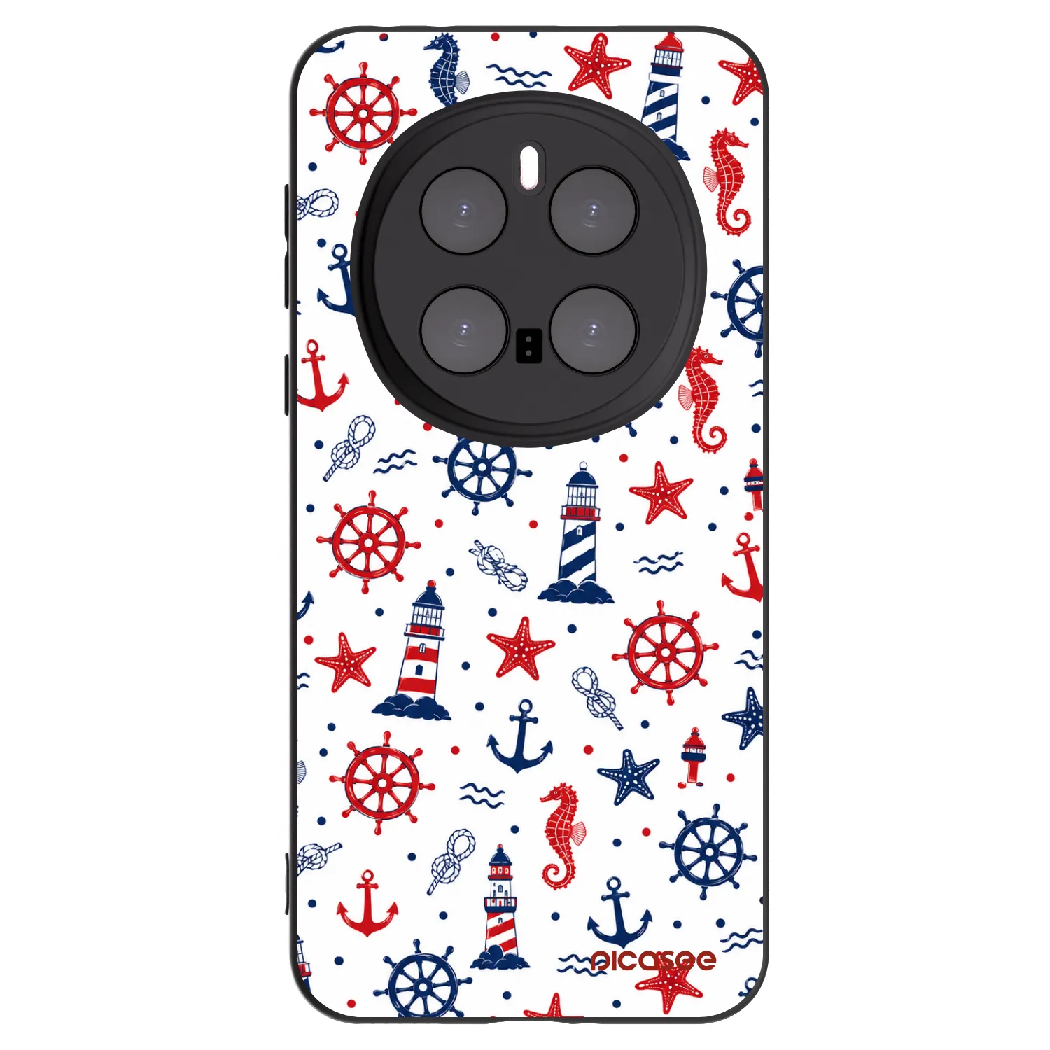 Picasee Μαύρη θήκη σιλικόνης για Honor Magic7 Pro 5G - Sailor Vibes