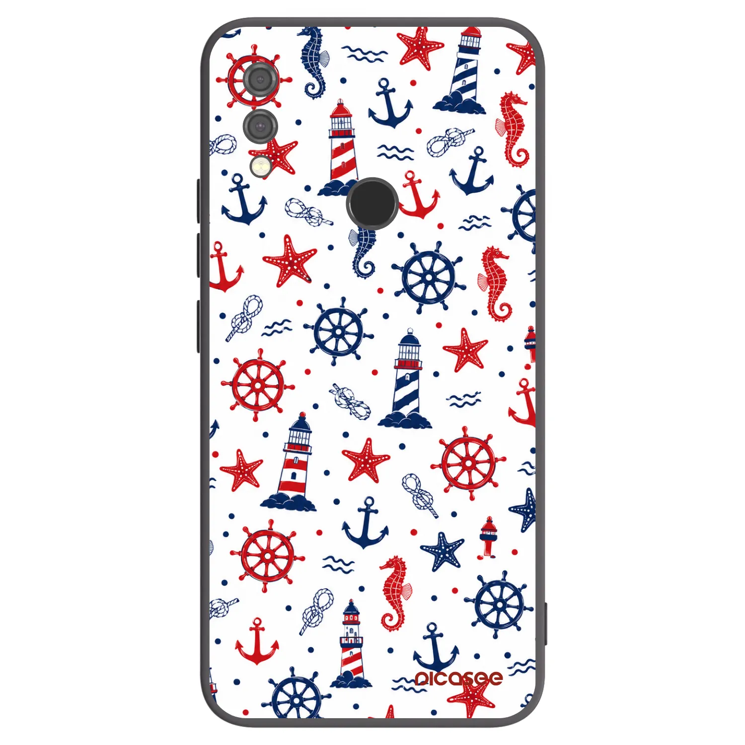 Picasee Μαύρη θήκη σιλικόνης για Xiaomi Redmi Note 7 - Sailor Vibes