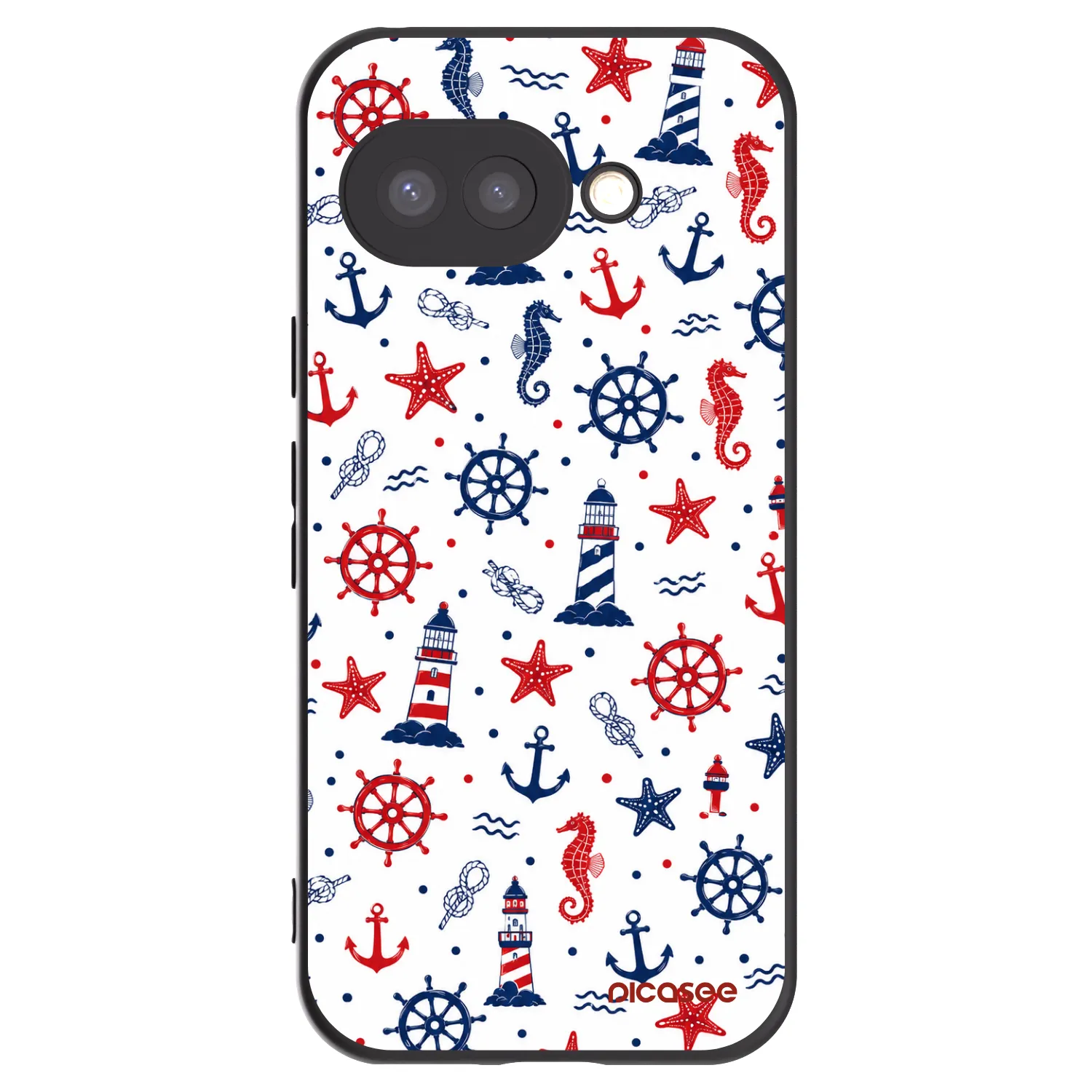 Picasee Μαύρη θήκη σιλικόνης για Google Pixel 9a - Sailor Vibes