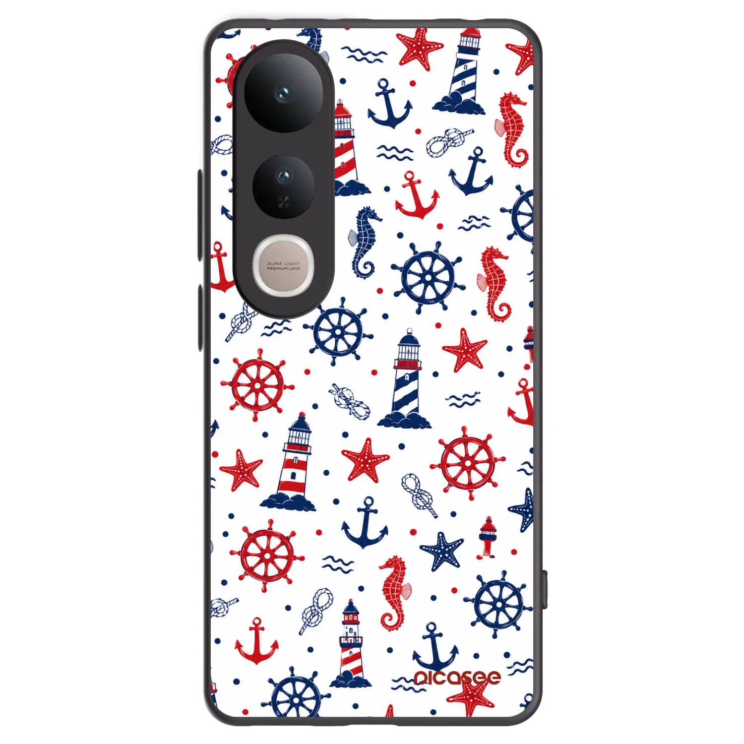 Picasee Μαύρη θήκη σιλικόνης για Vivo V50 Lite 5G - Sailor Vibes