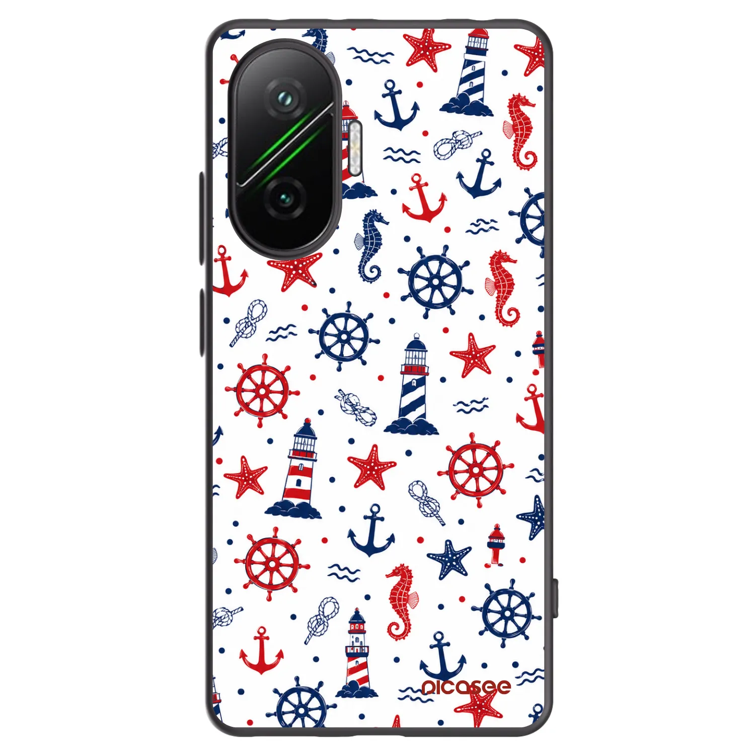 Picasee Μαύρη θήκη σιλικόνης για Xiaomi Poco F7 Pro 5G - Sailor Vibes