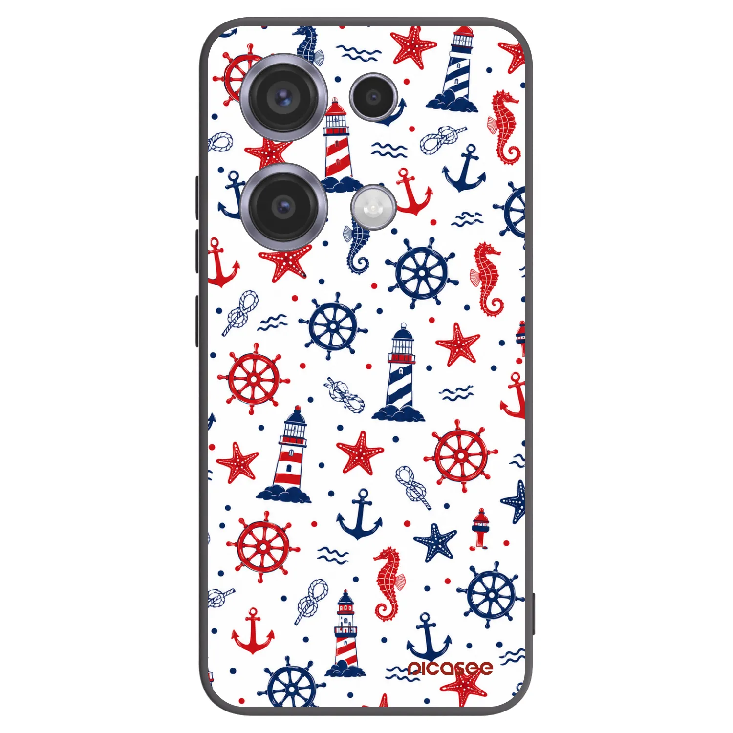 Picasee Μαύρη θήκη σιλικόνης για Xiaomi Redmi Note 14S - Sailor Vibes