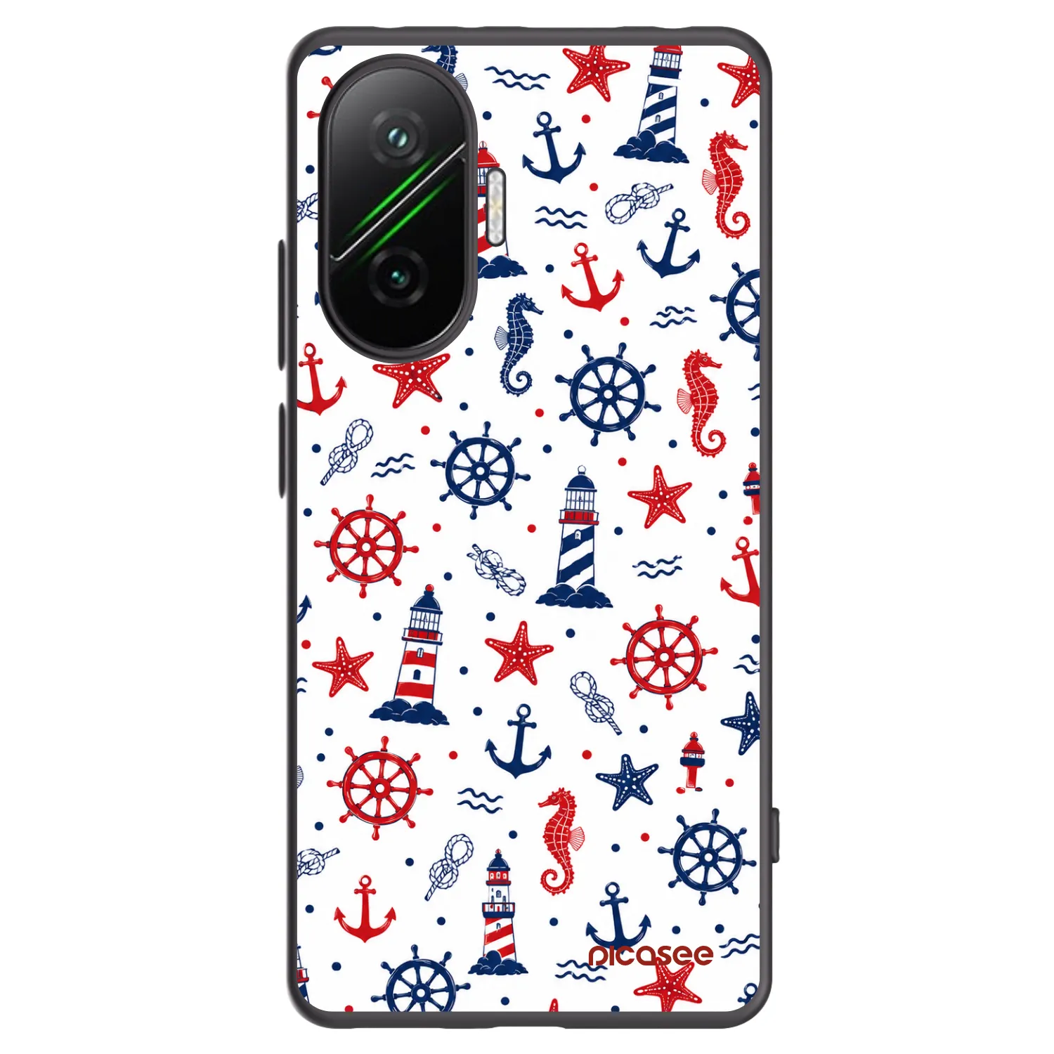 Picasee Μαύρη θήκη σιλικόνης για Xiaomi Poco F7 5G - Sailor Vibes