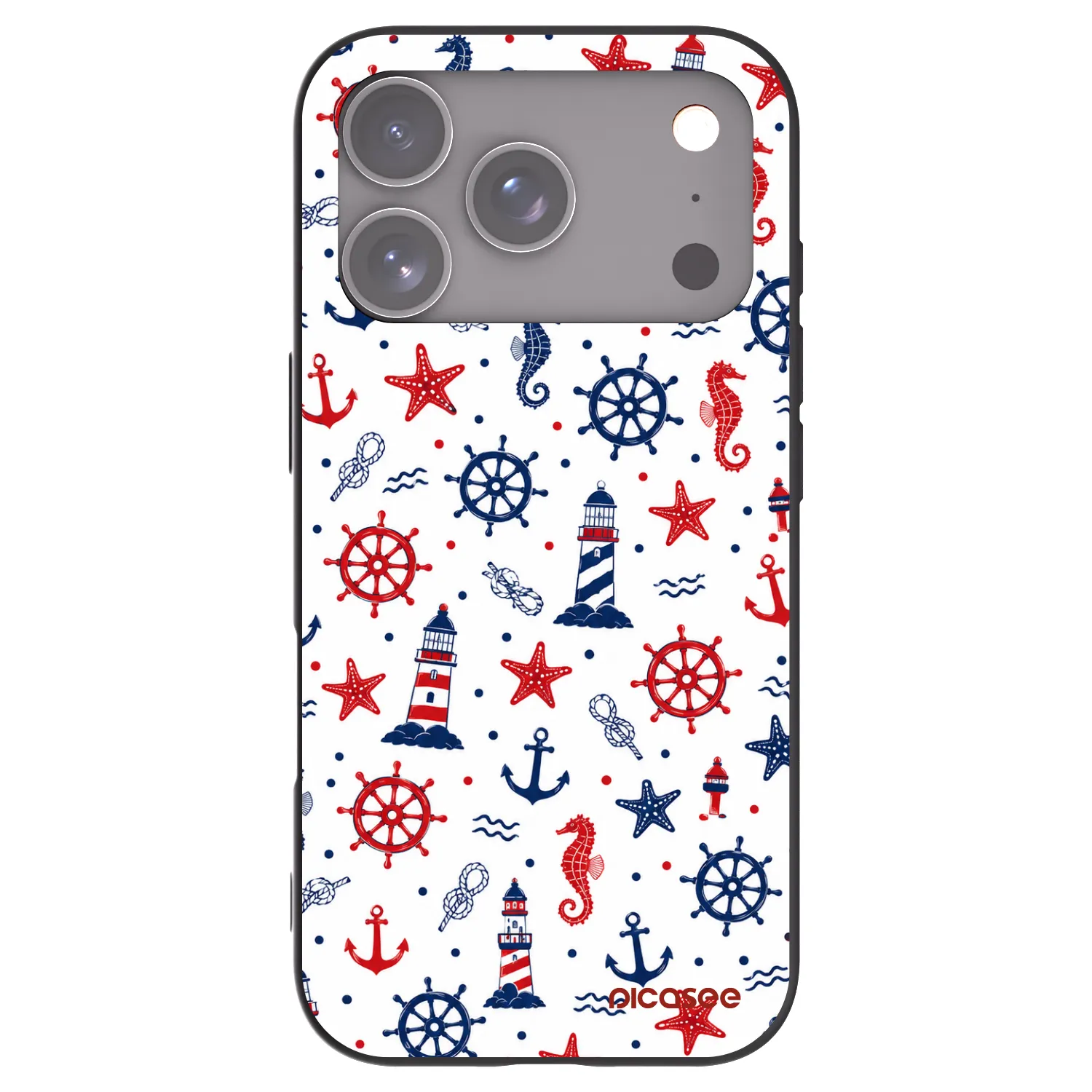 Picasee Μαύρη θήκη σιλικόνης για Apple iPhone 17 Pro - Sailor Vibes