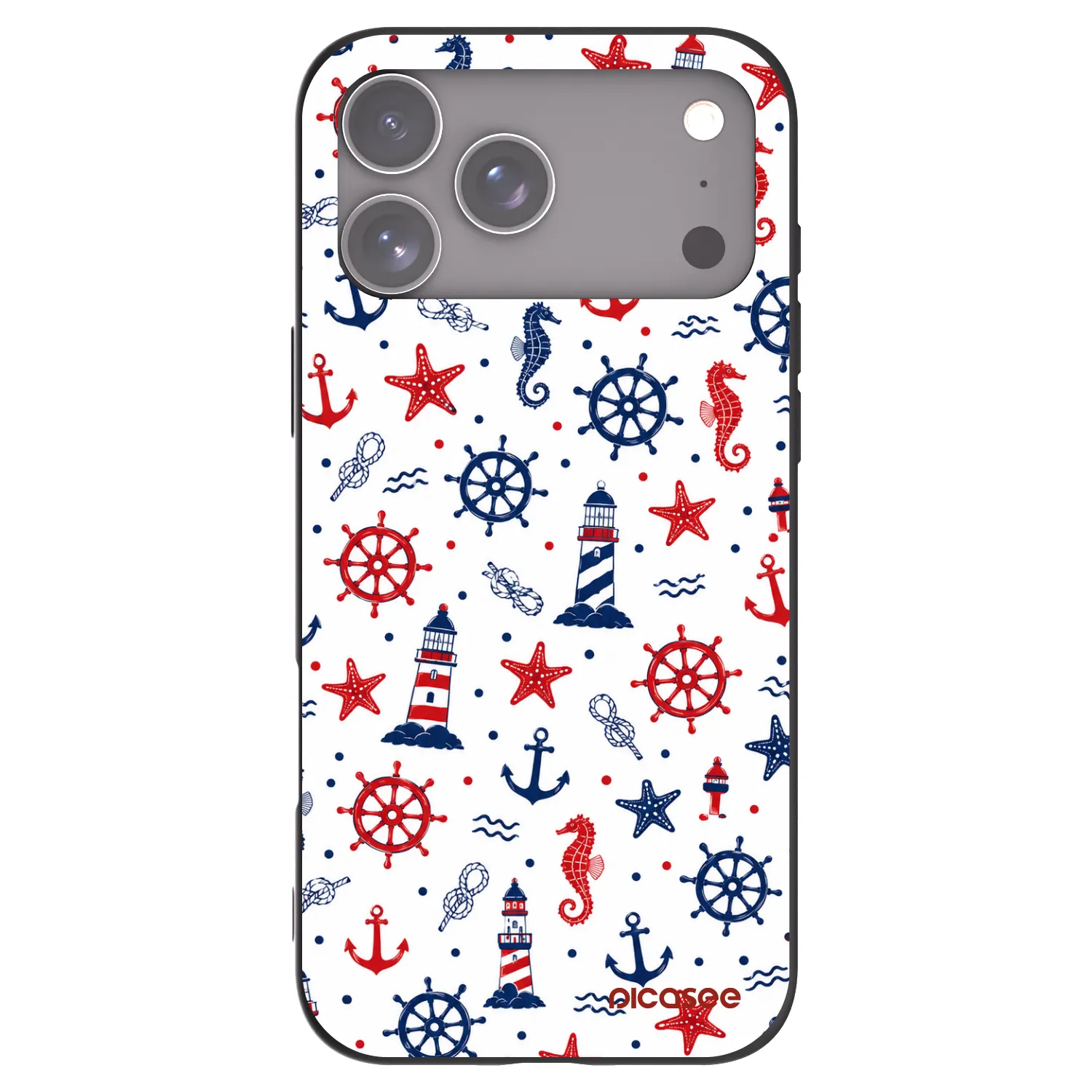 Picasee Μαύρη θήκη σιλικόνης για Apple iPhone 17 Pro Max - Sailor Vibes