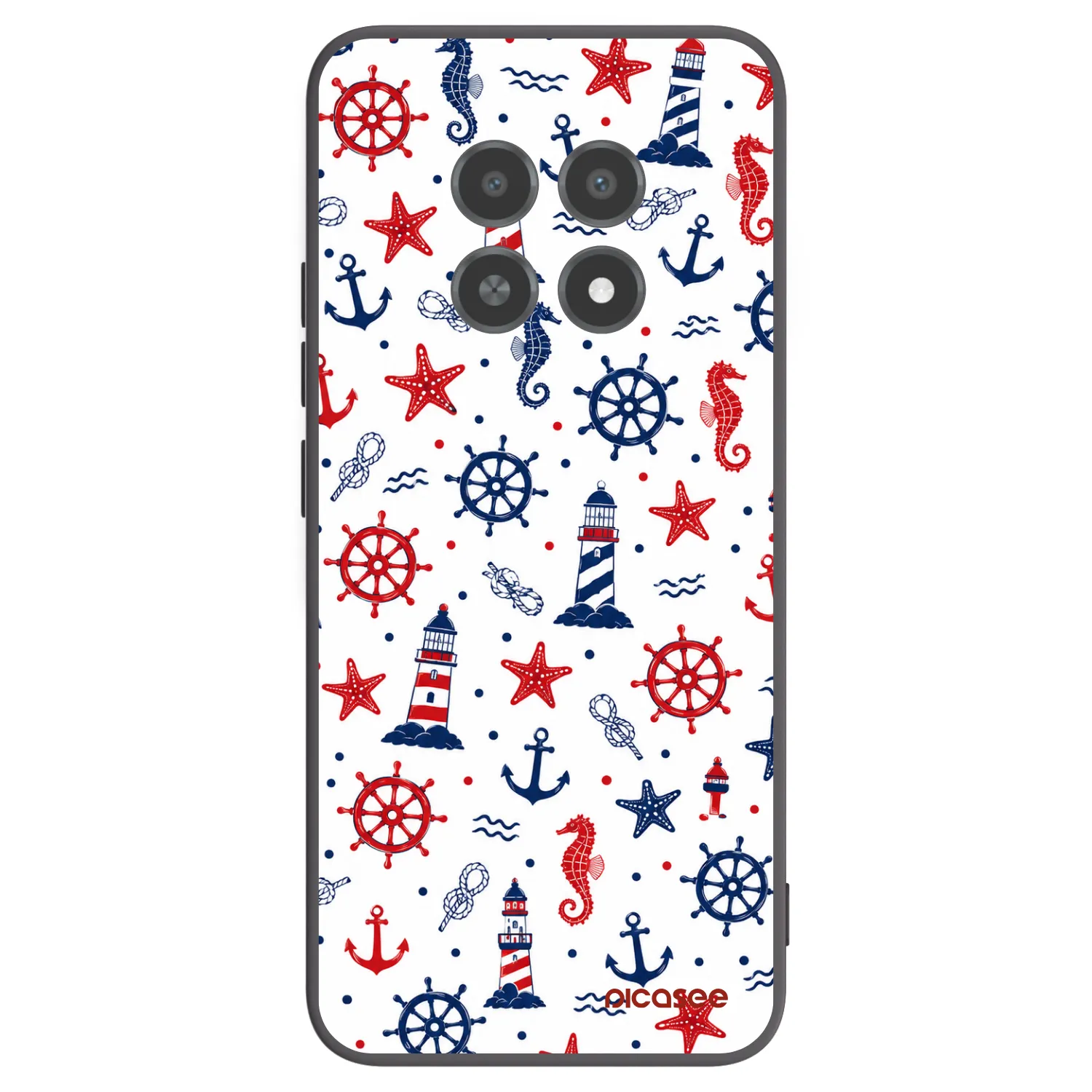 Picasee Μαύρη θήκη σιλικόνης για Realme 12X - Sailor Vibes