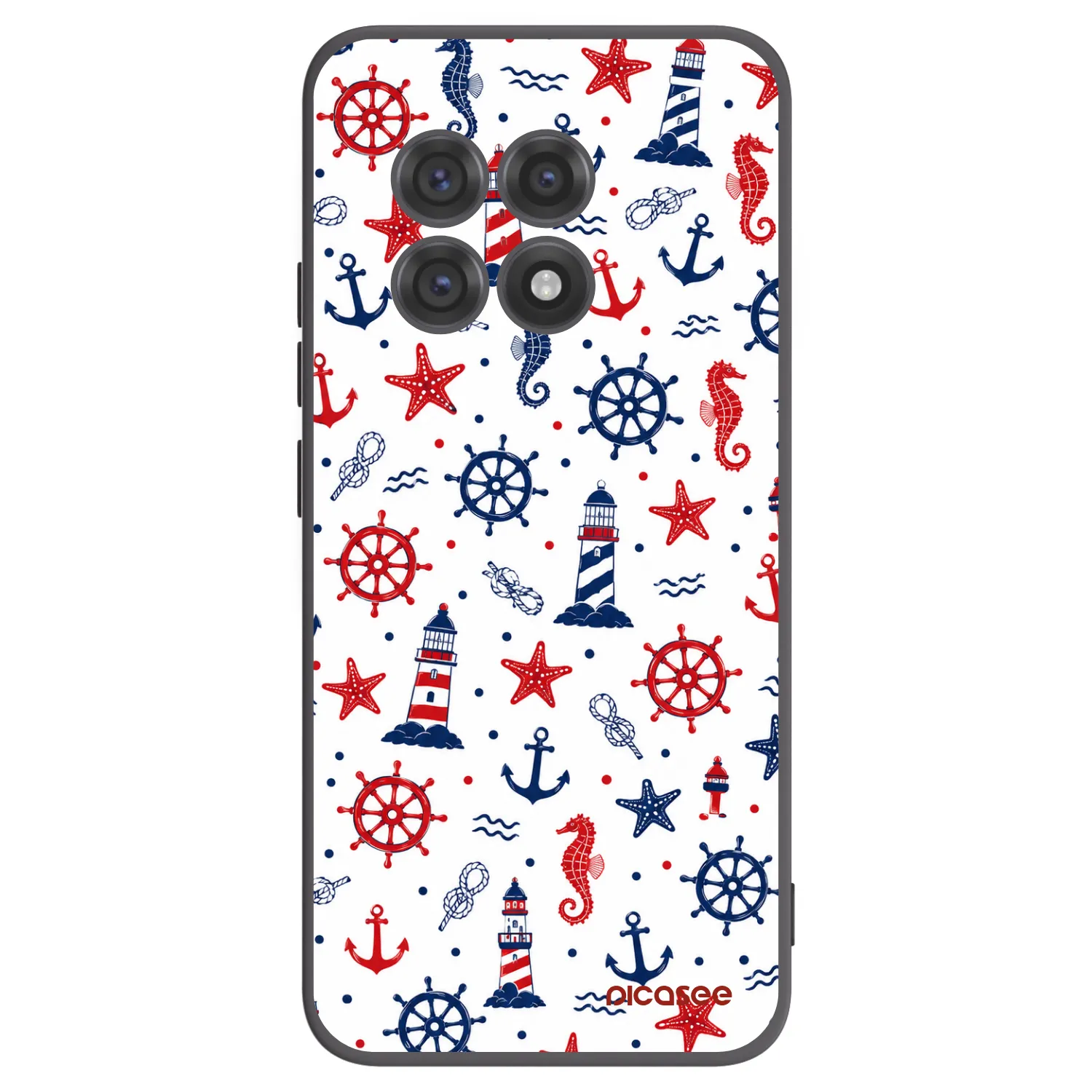 Picasee Μαύρη θήκη σιλικόνης για OnePlus 13R 5G - Sailor Vibes