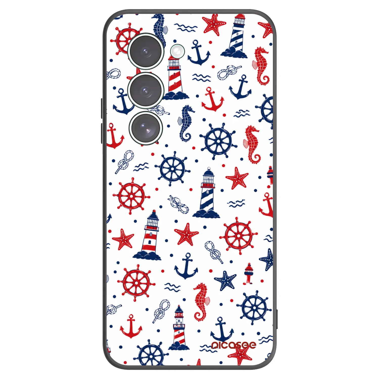 Picasee Μαύρη θήκη σιλικόνης για Xiaomi Redmi 15 5G - Sailor Vibes