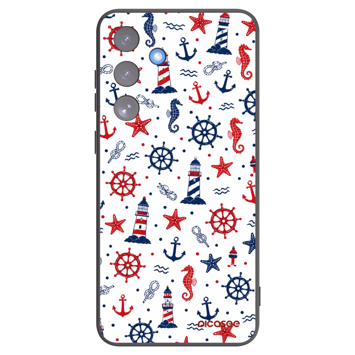 Picasee Μαύρη θήκη σιλικόνης για Samsung Galaxy S25 FE 5G - Sailor Vibes