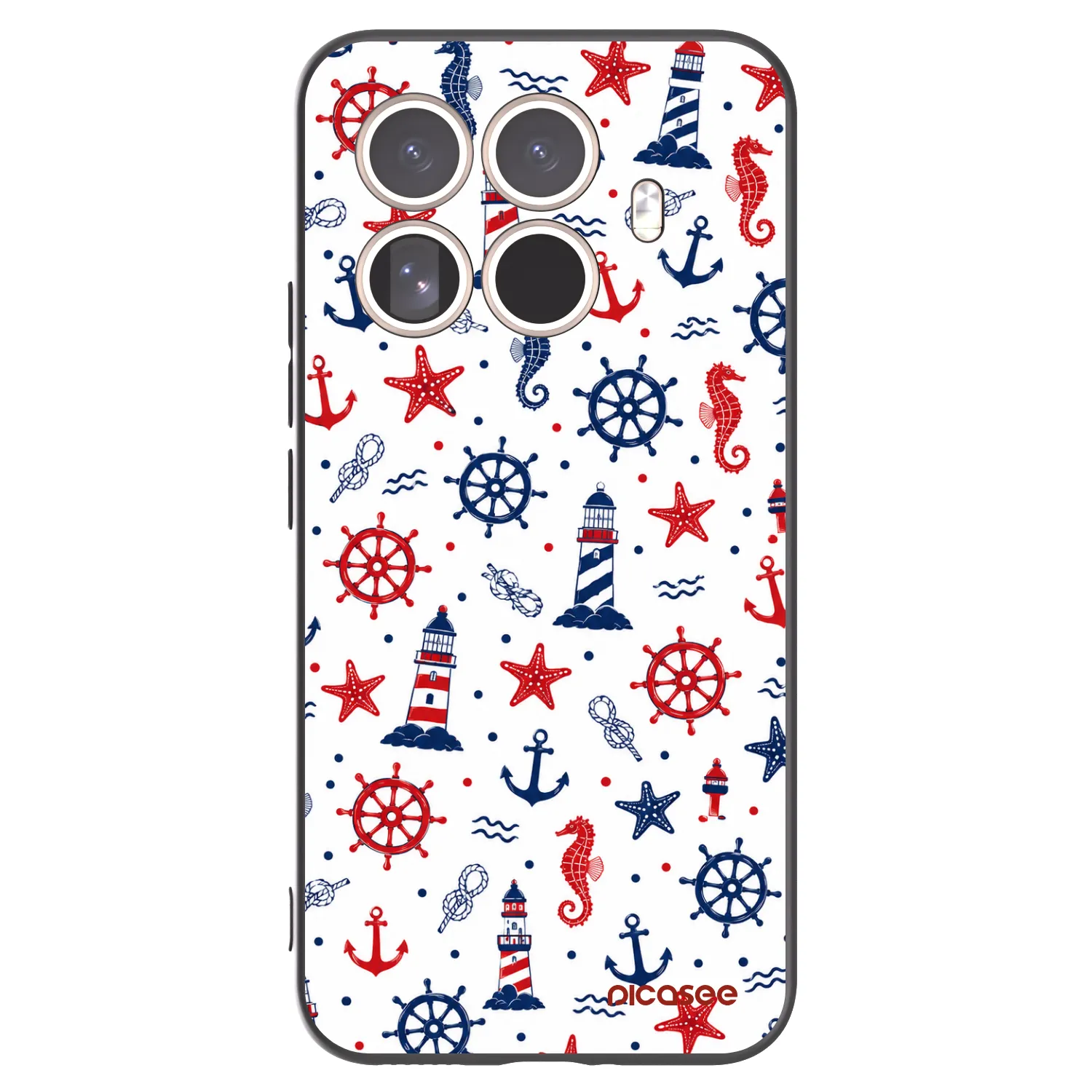Picasee Μαύρη θήκη σιλικόνης για Xiaomi 15T Pro - Sailor Vibes
