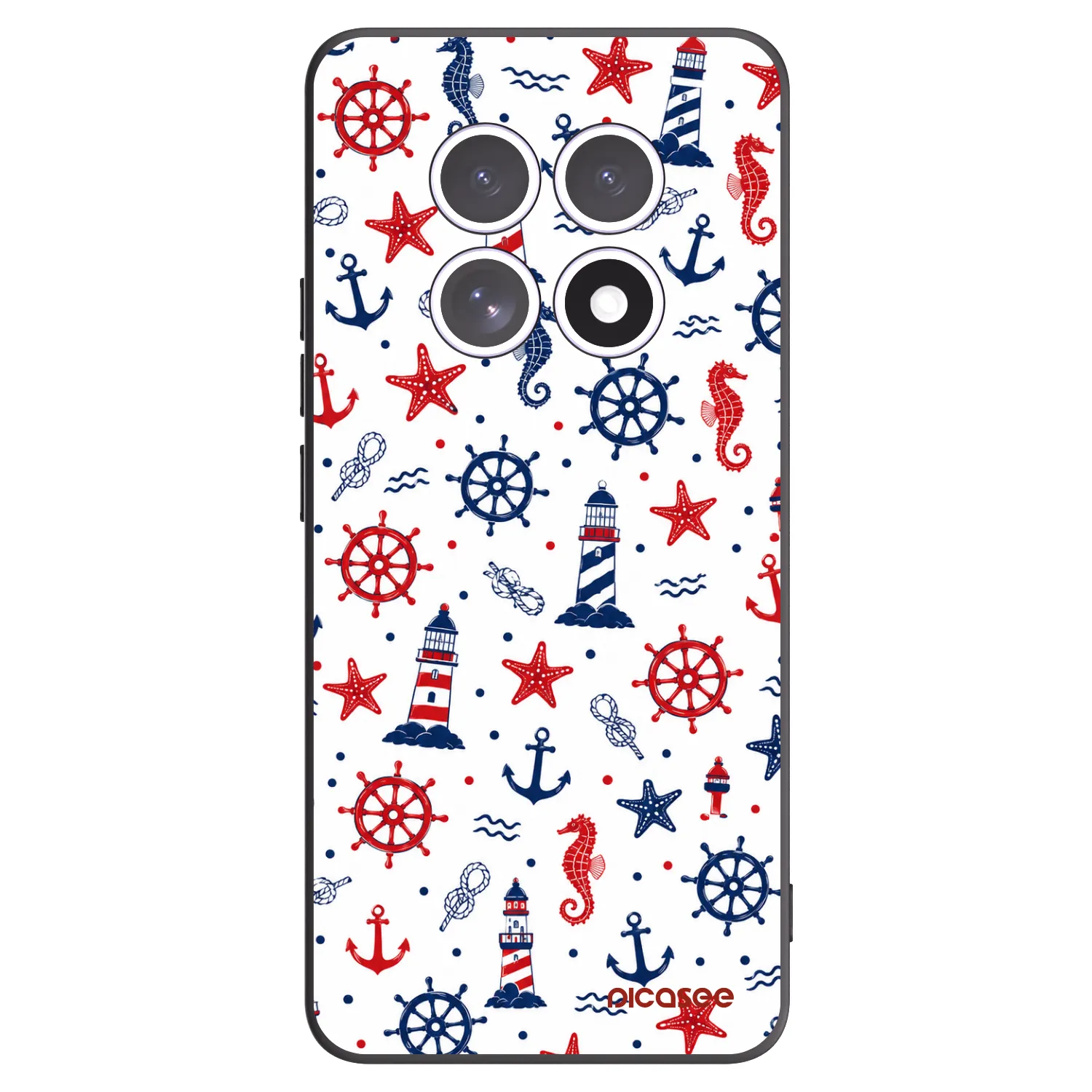 Picasee Μαύρη θήκη σιλικόνης για Xiaomi Redmi Note 15 - Sailor Vibes