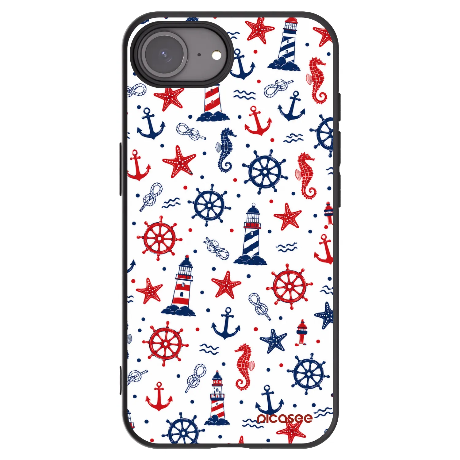 Picasee Μαύρη θήκη σιλικόνης για Apple iPhone 17e - Sailor Vibes