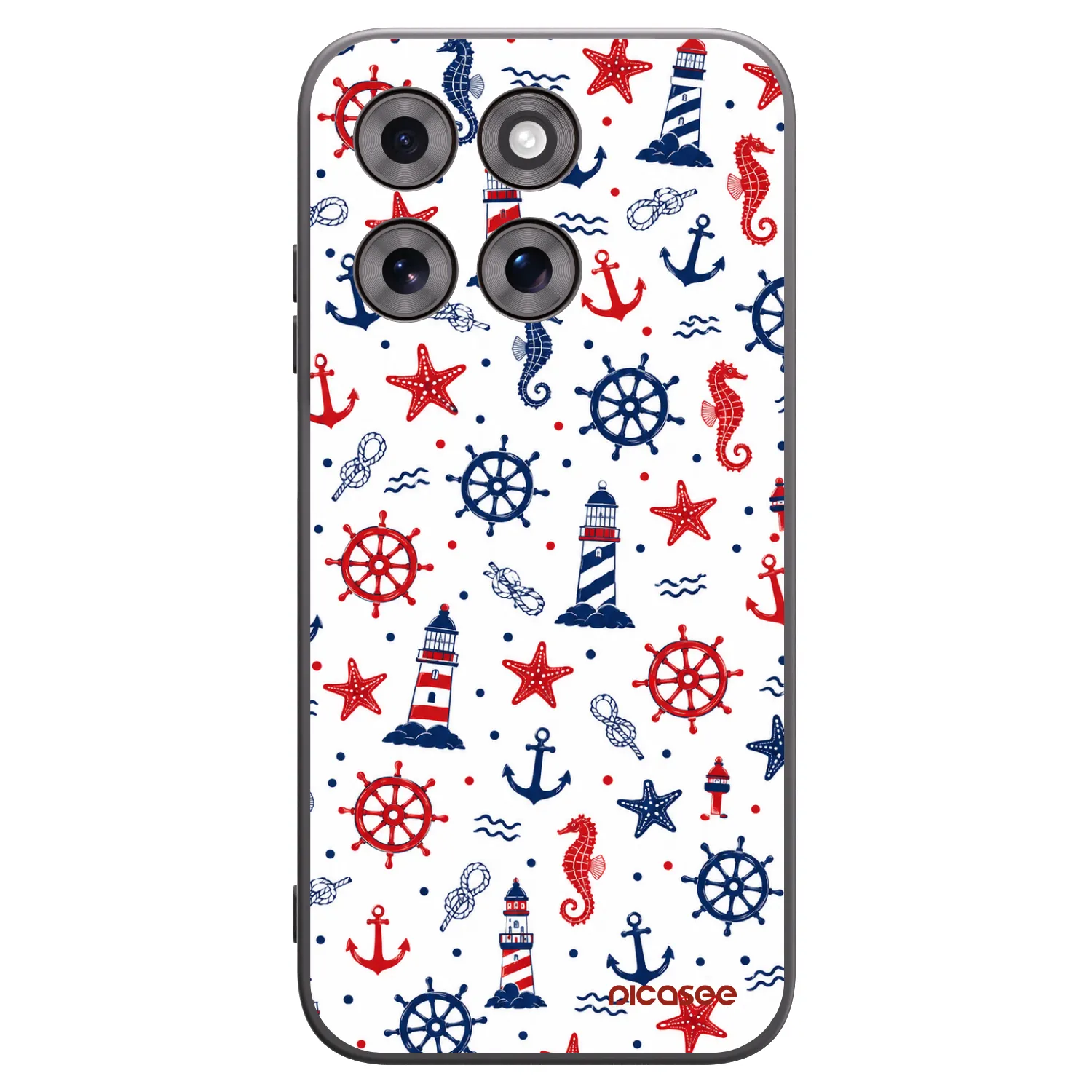 Picasee Μαύρη θήκη σιλικόνης για Motorola Moto G77 - Sailor Vibes