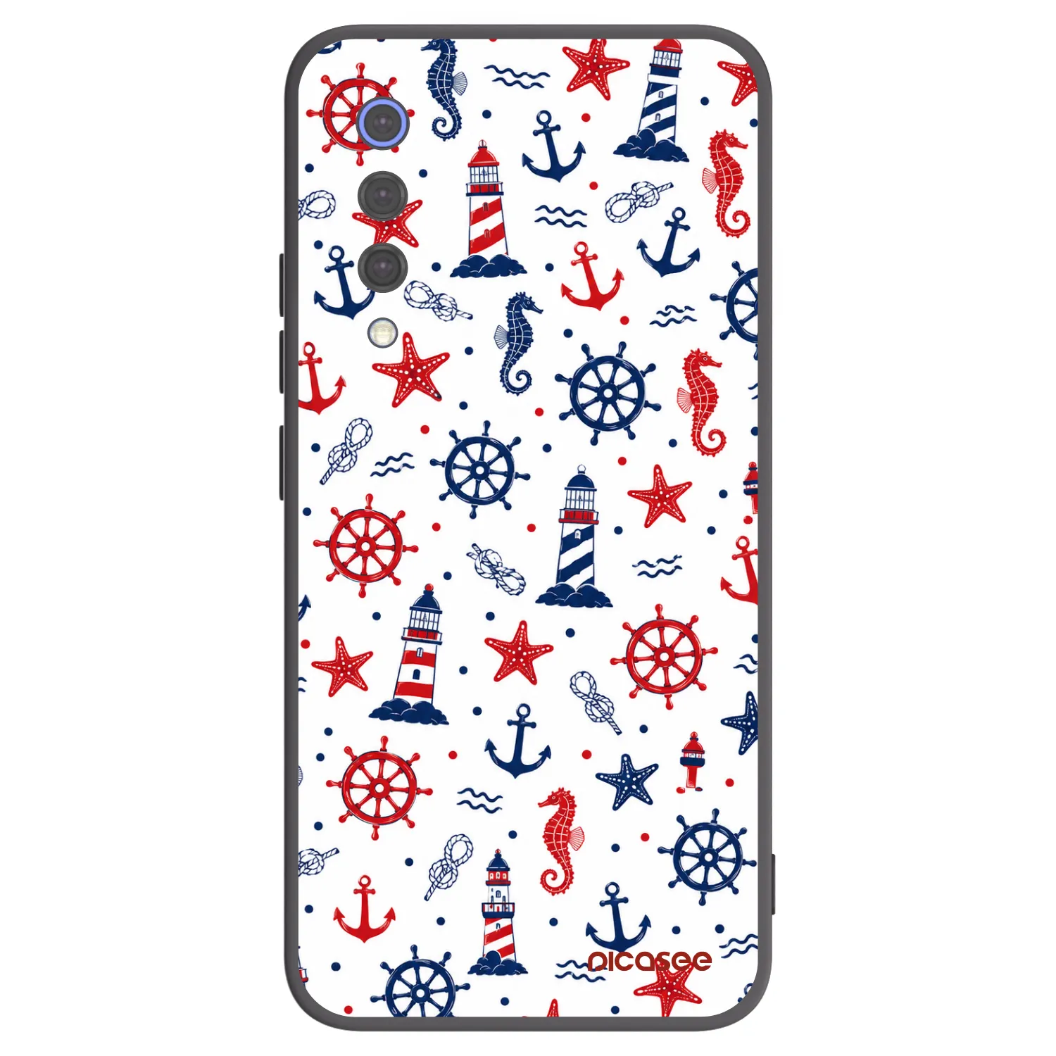 Picasee Μαύρη θήκη σιλικόνης για Xiaomi Mi 9 SE - Sailor Vibes