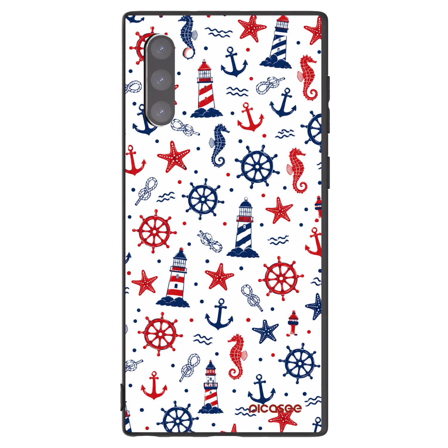 Picasee Μαύρη θήκη σιλικόνης για Samsung Galaxy Note 10 N970F - Sailor Vibes