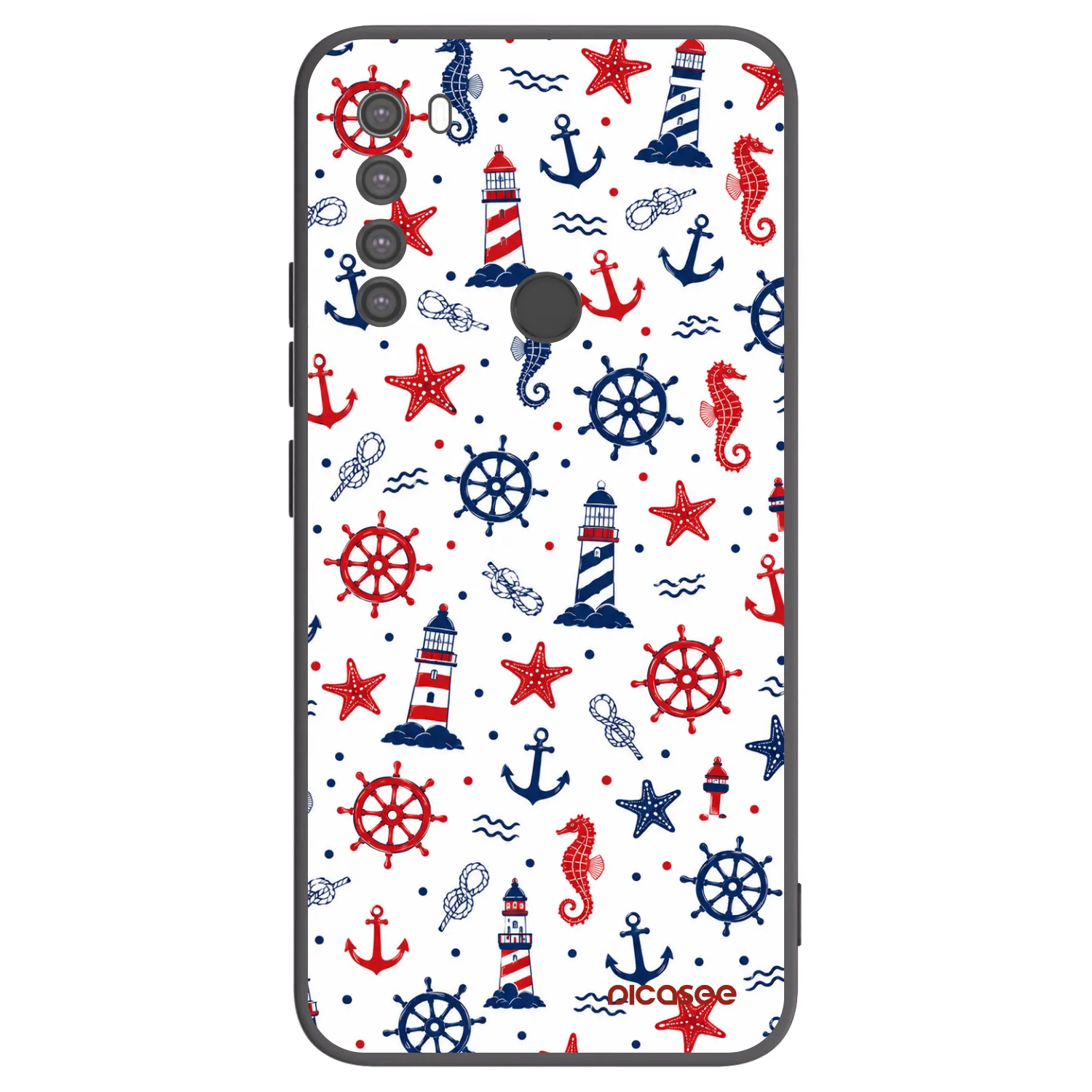 Picasee Μαύρη θήκη σιλικόνης για Xiaomi Redmi Note 8 - Sailor Vibes