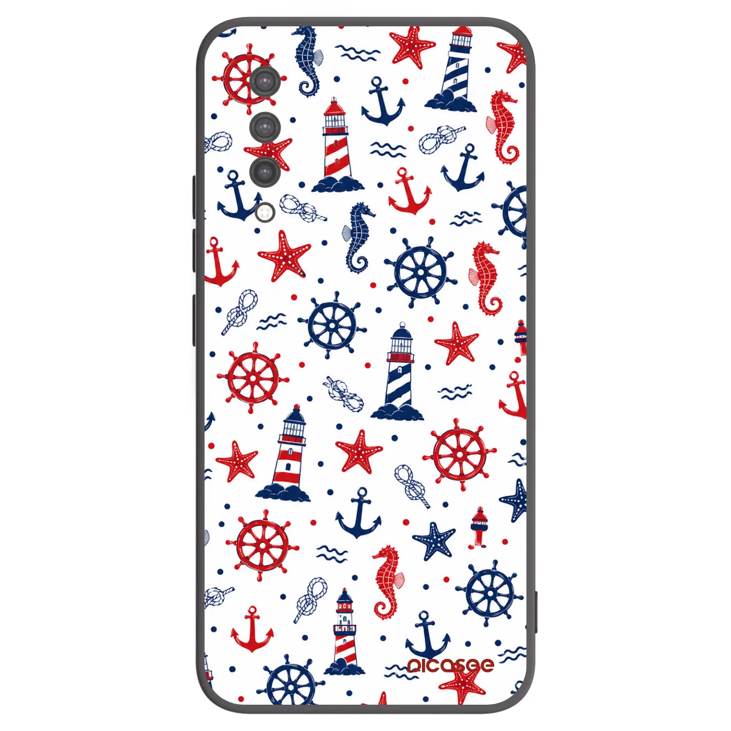 Picasee Μαύρη θήκη σιλικόνης για Xiaomi Mi 9 Lite - Sailor Vibes