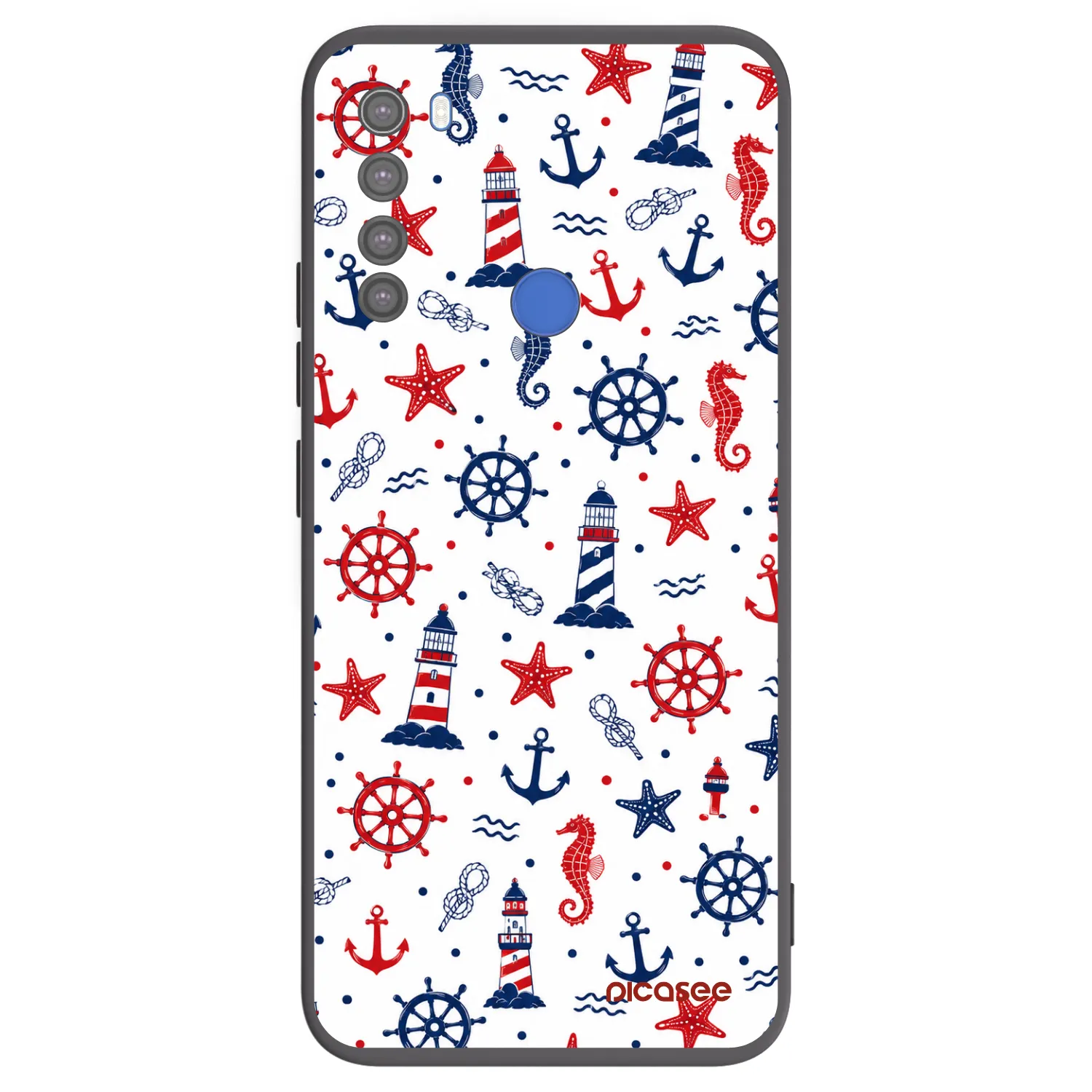 Picasee Μαύρη θήκη σιλικόνης για Xiaomi Redmi Note 8T - Sailor Vibes