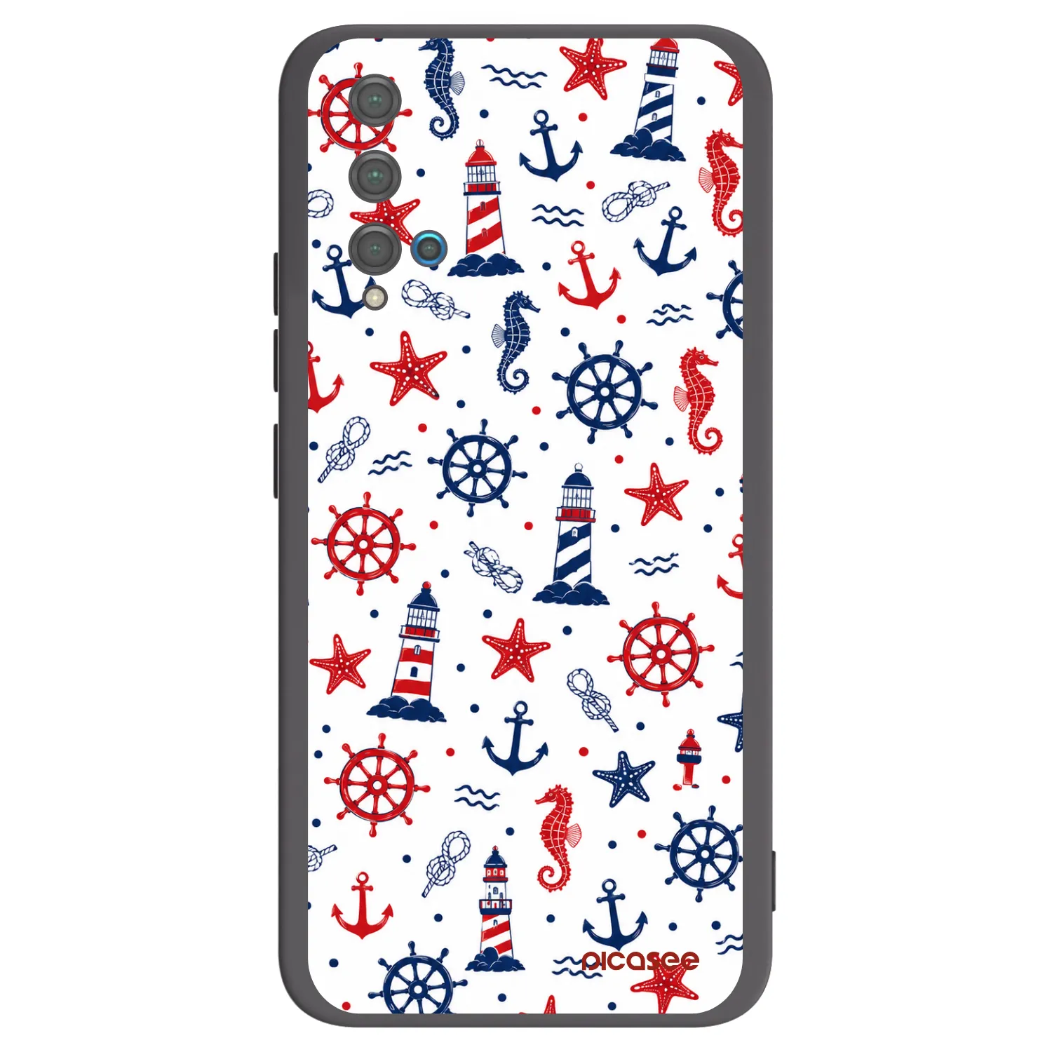 Picasee Μαύρη θήκη σιλικόνης για Huawei Nova 5T - Sailor Vibes