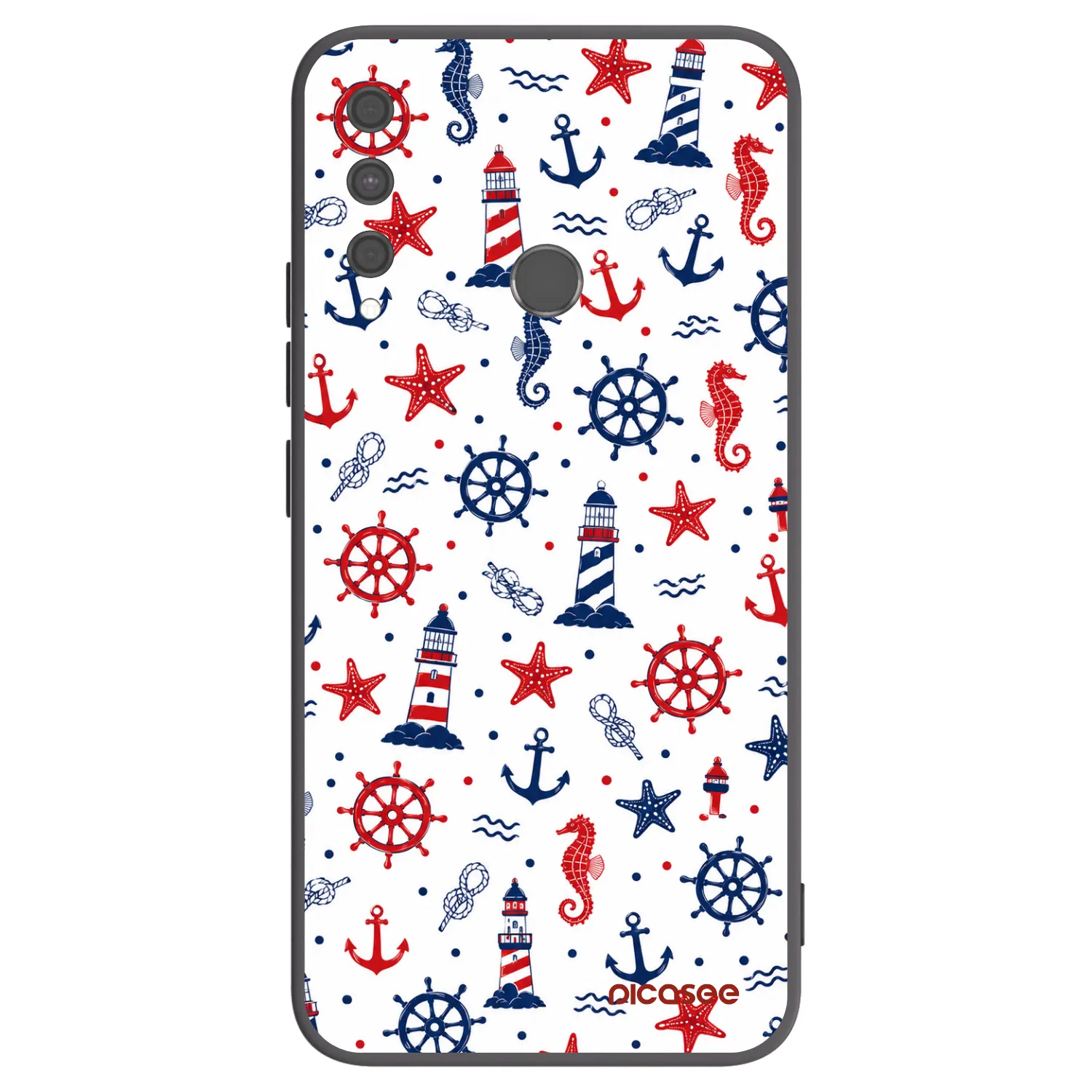 Picasee Μαύρη θήκη σιλικόνης για Huawei P40 Lite E - Sailor Vibes