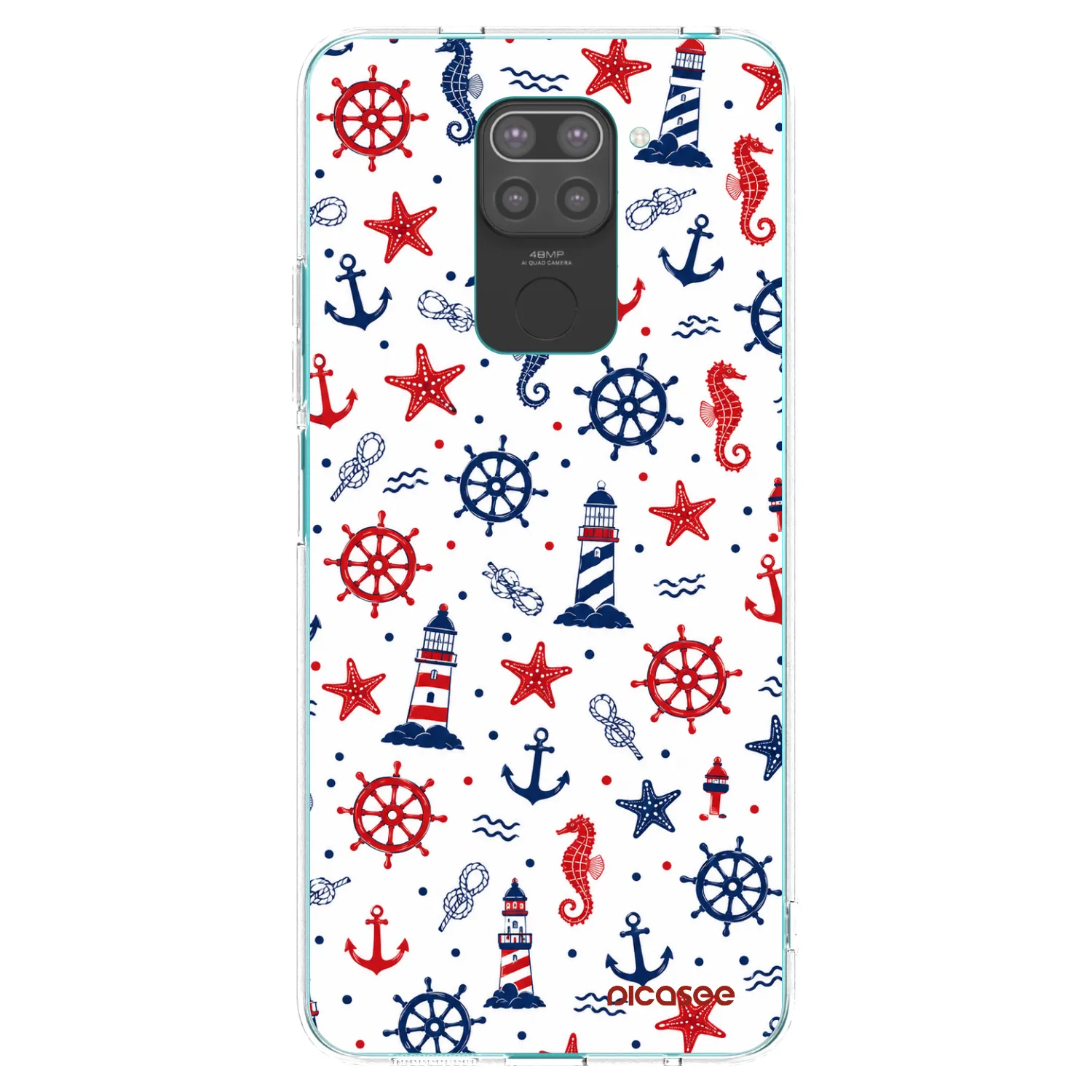 Picasee Μαύρη θήκη σιλικόνης για Xiaomi Redmi Note 9 - Sailor Vibes