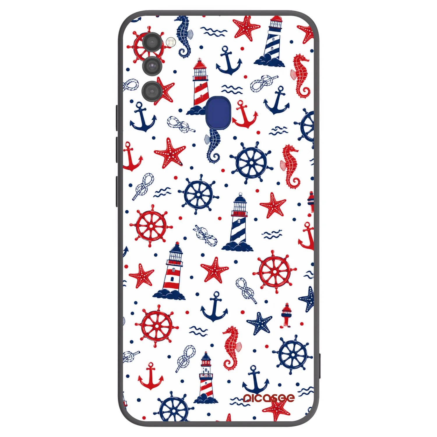 Picasee Μαύρη θήκη σιλικόνης για Samsung Galaxy M21 M215F - Sailor Vibes