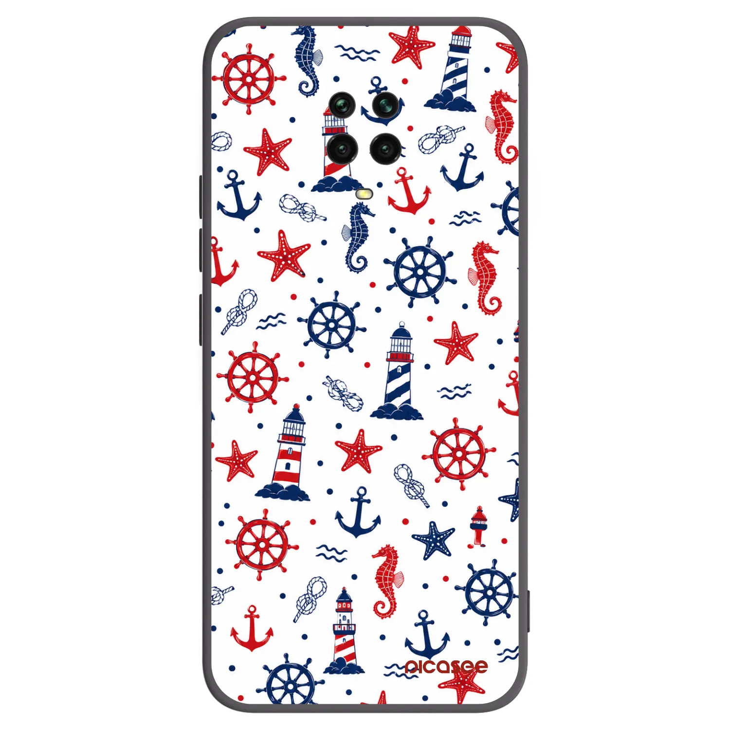 Picasee Μαύρη θήκη σιλικόνης για Xiaomi Redmi Note 9S - Sailor Vibes