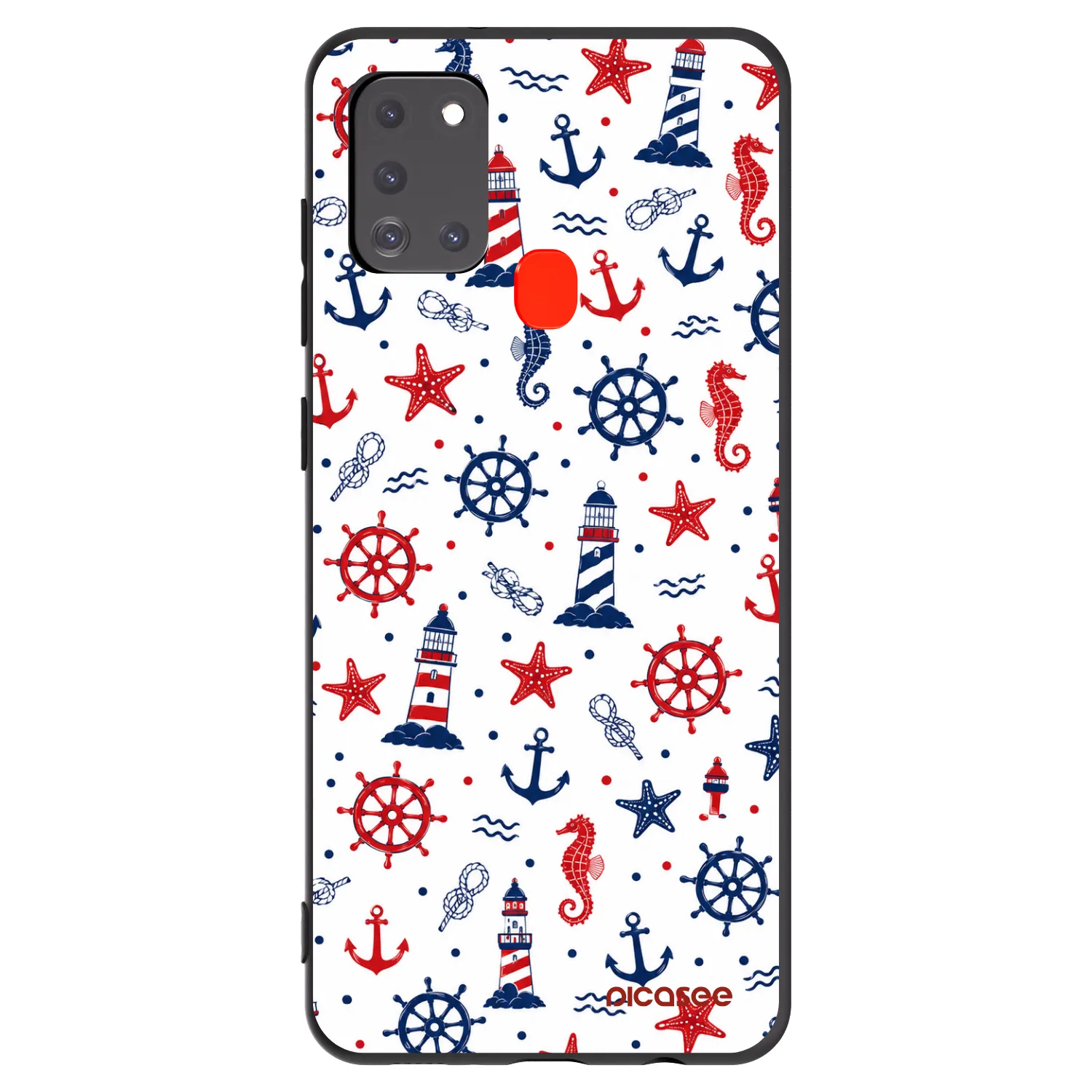 Picasee Μαύρη θήκη σιλικόνης για Samsung Galaxy A21s - Sailor Vibes
