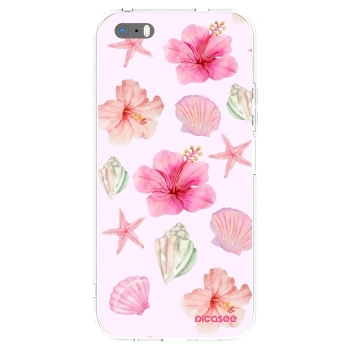 Picasee διαφανής θήκη σιλικόνης Apple iPhone 5/5S/SE - Blush Lagoon